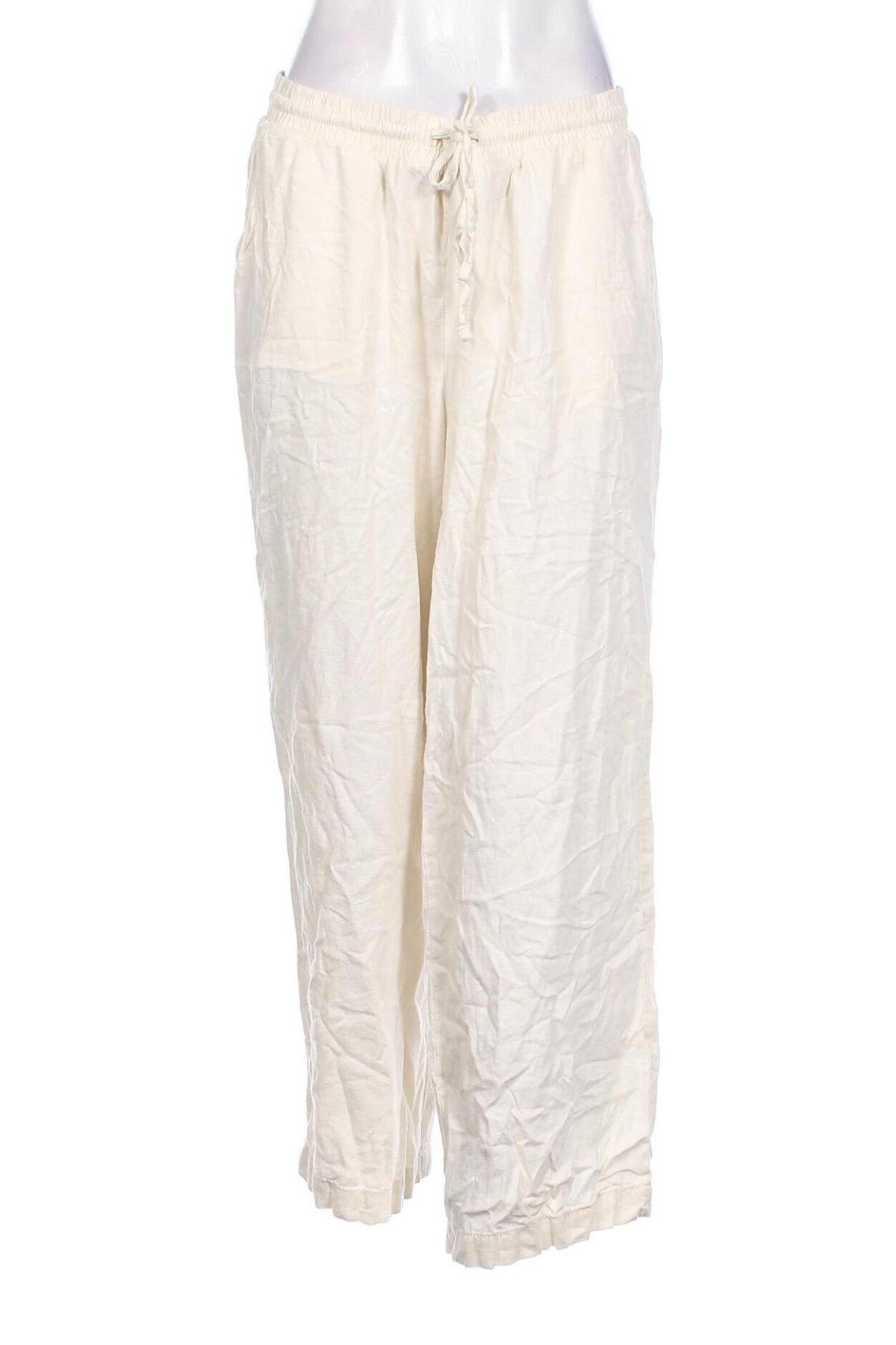 Pantaloni de femei Ichi, Mărime M, Culoare Ecru, Preț 134,87 Lei