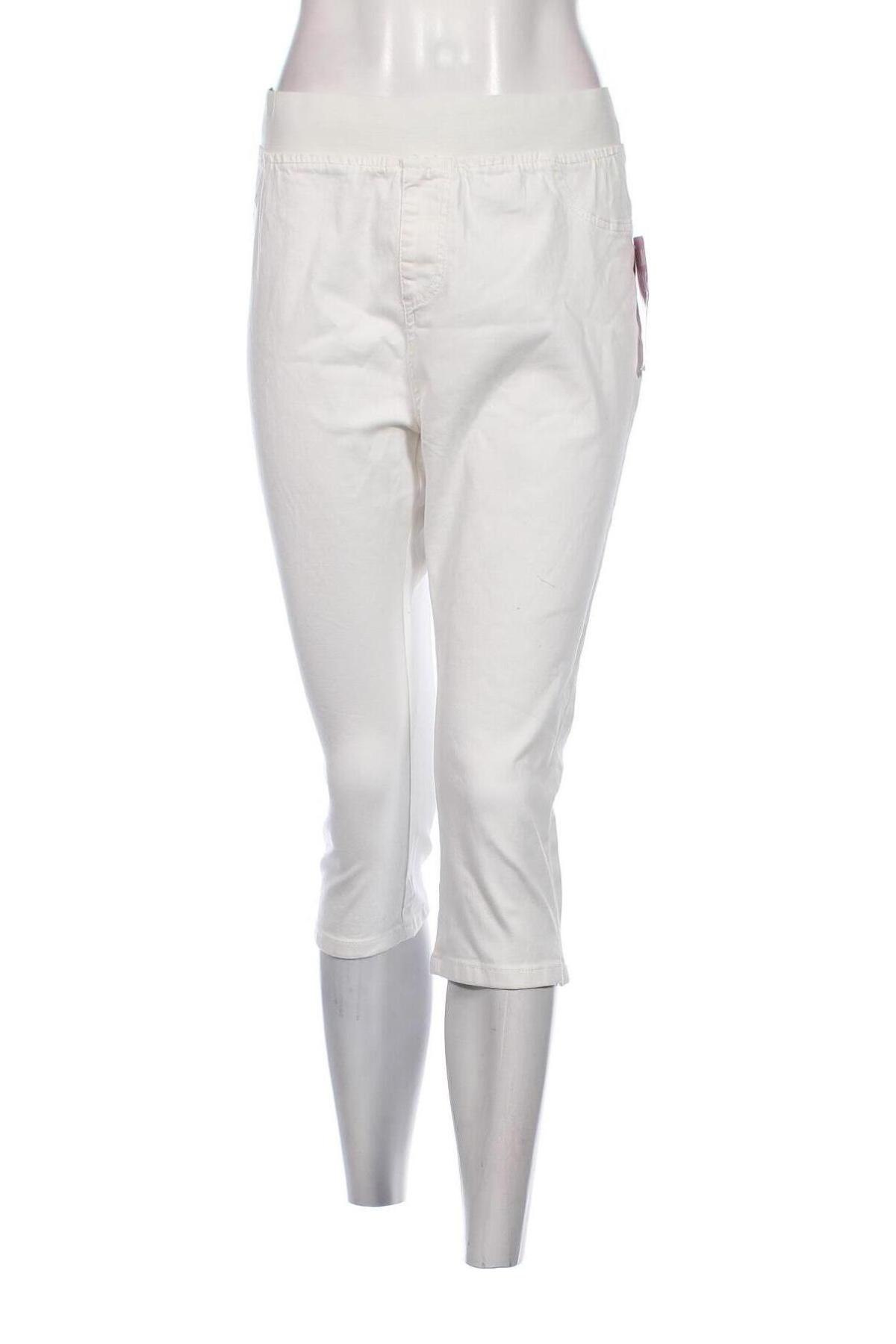Pantaloni de femei Janina, Mărime XL, Culoare Alb, Preț 151,32 Lei
