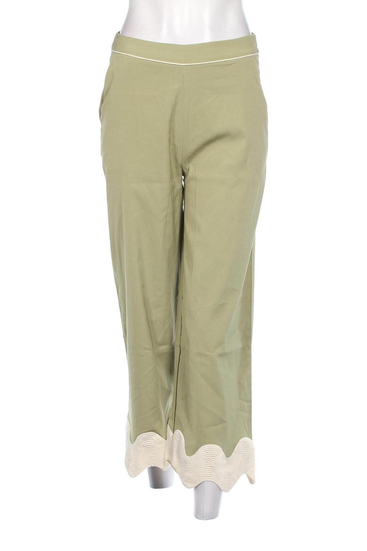 Pantaloni de femei Katy Perry exclusive for ABOUT YOU, Mărime S, Culoare Verde, Preț 152,96 Lei