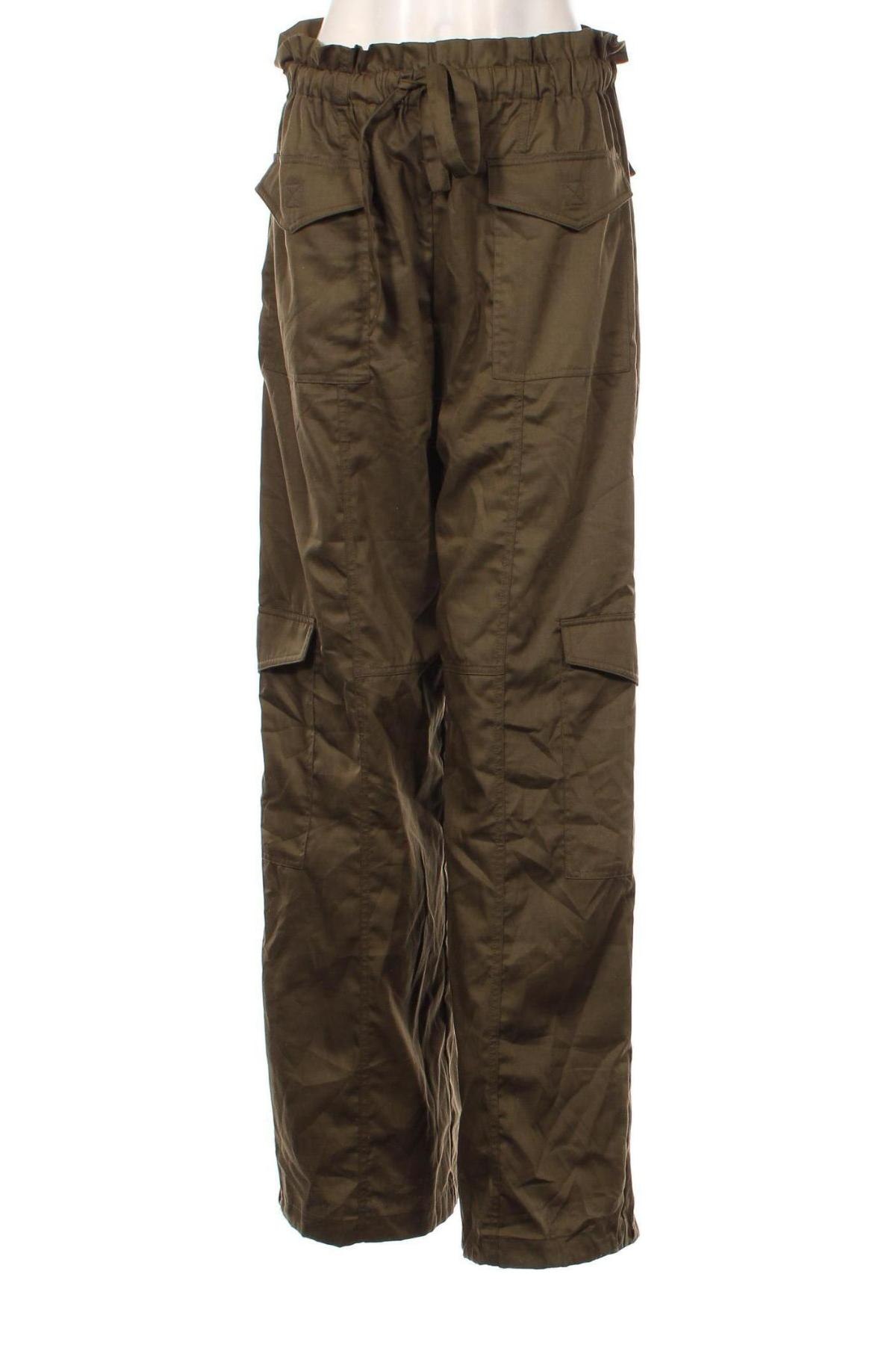 Pantaloni de femei Loavies, Mărime L, Culoare Verde, Preț 74,18 Lei