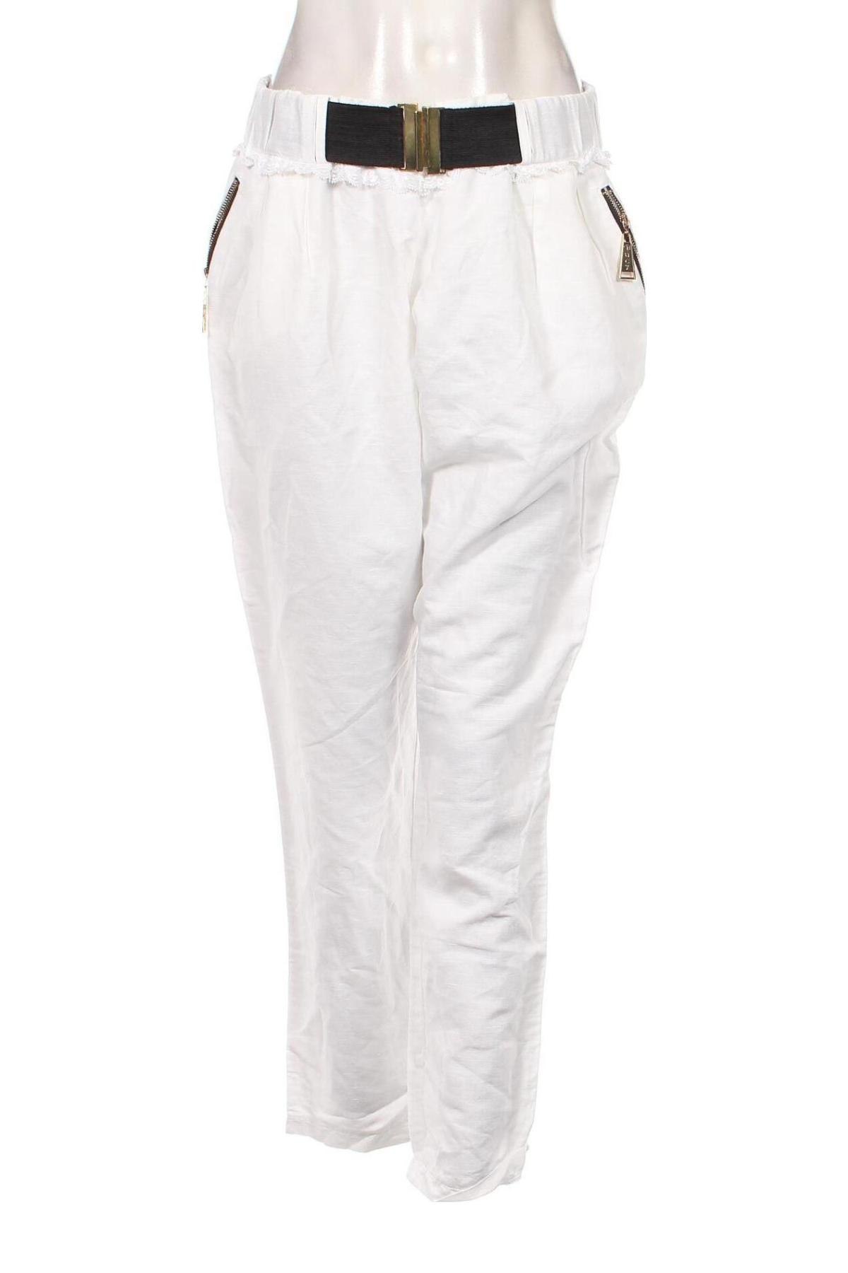 Дамски панталон Lucy, Размер XL, Цвят Бял, Цена 17,40 лв.