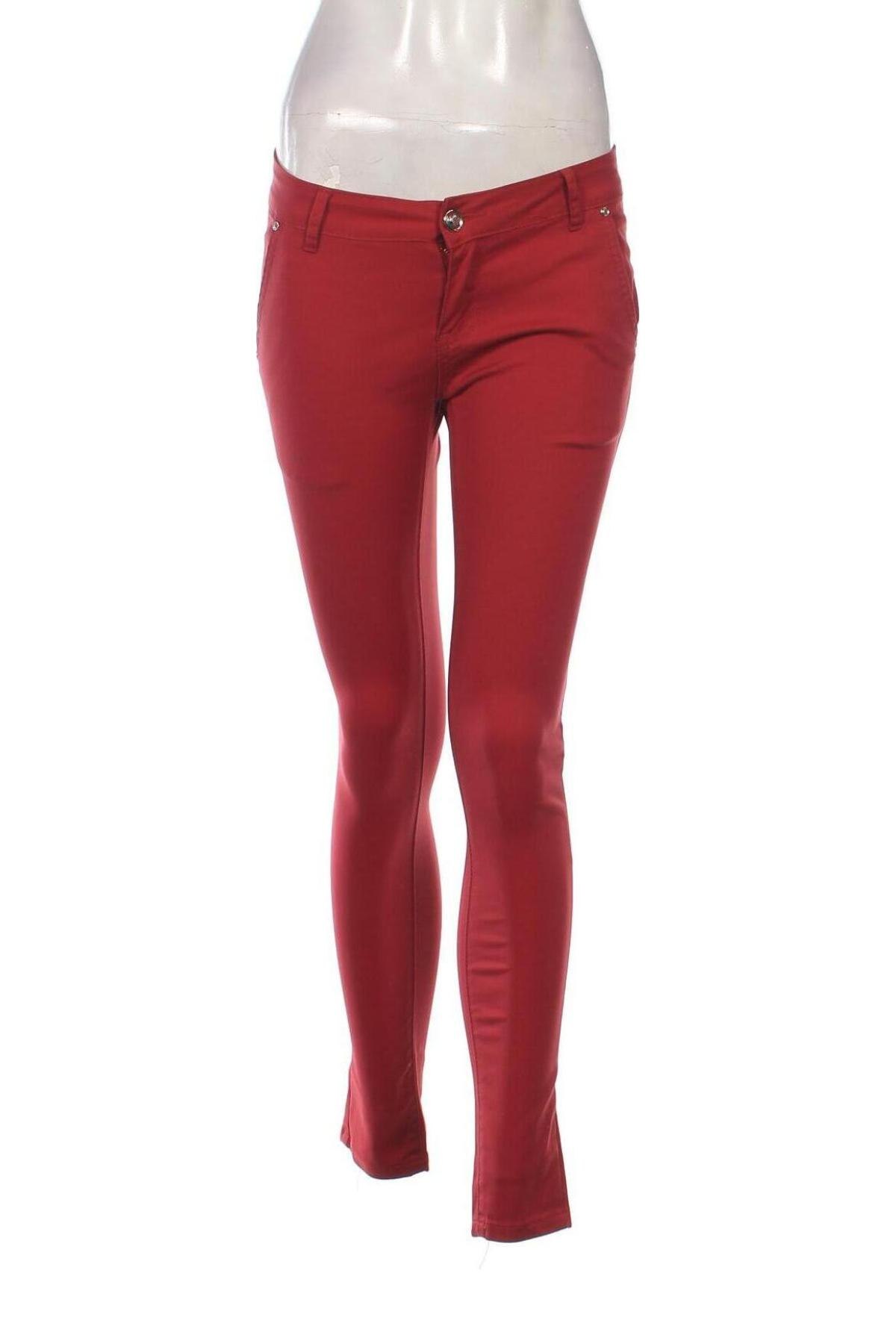 Дамски панталон M.Sara, Размер M, Цвят Червен, Цена 16,53 лв.