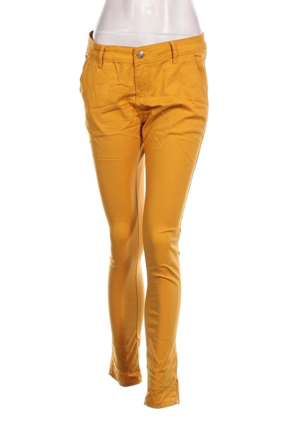 Pantaloni de femei M.Sara, Mărime L, Culoare Galben, Preț 42,93 Lei