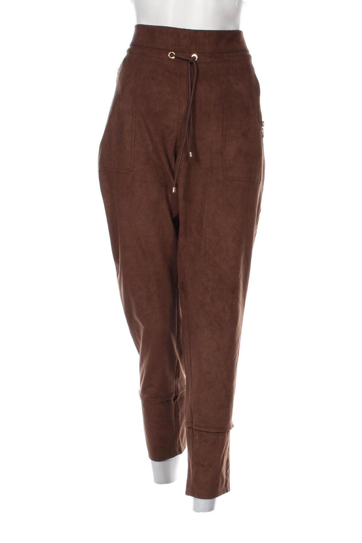 Дамски панталон Mac, Размер XL, Цвят Кафяв, Цена 40,80 лв.