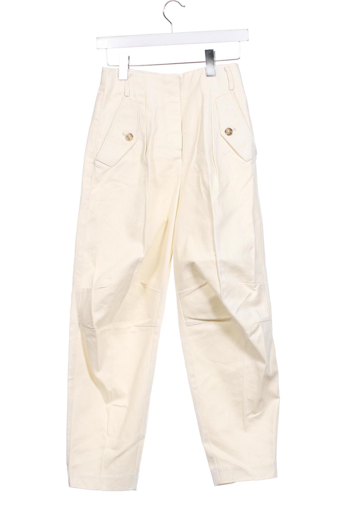 Γυναικείο παντελόνι Mango, Μέγεθος XS, Χρώμα Λευκό, Τιμή 17,86 €
