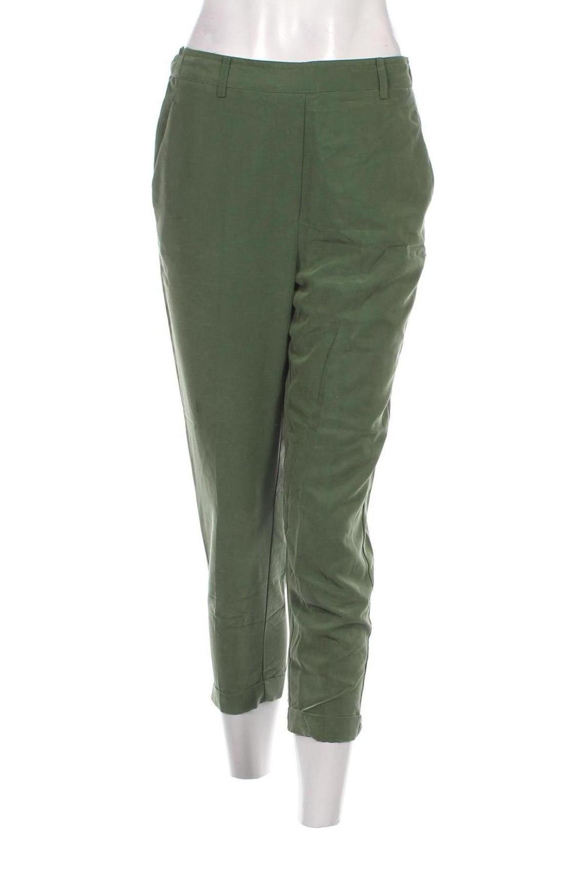 Дамски панталон Mango, Размер S, Цвят Зелен, Цена 34,00 лв.