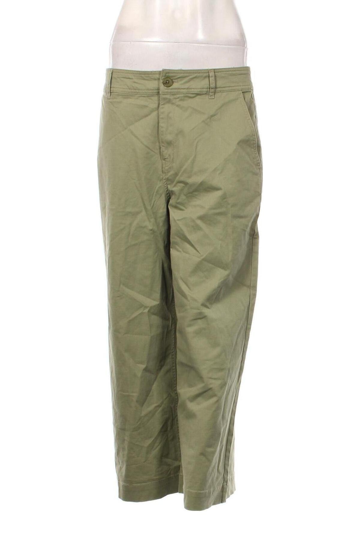 Дамски панталон Mango, Размер M, Цвят Зелен, Цена 34,65 лв.