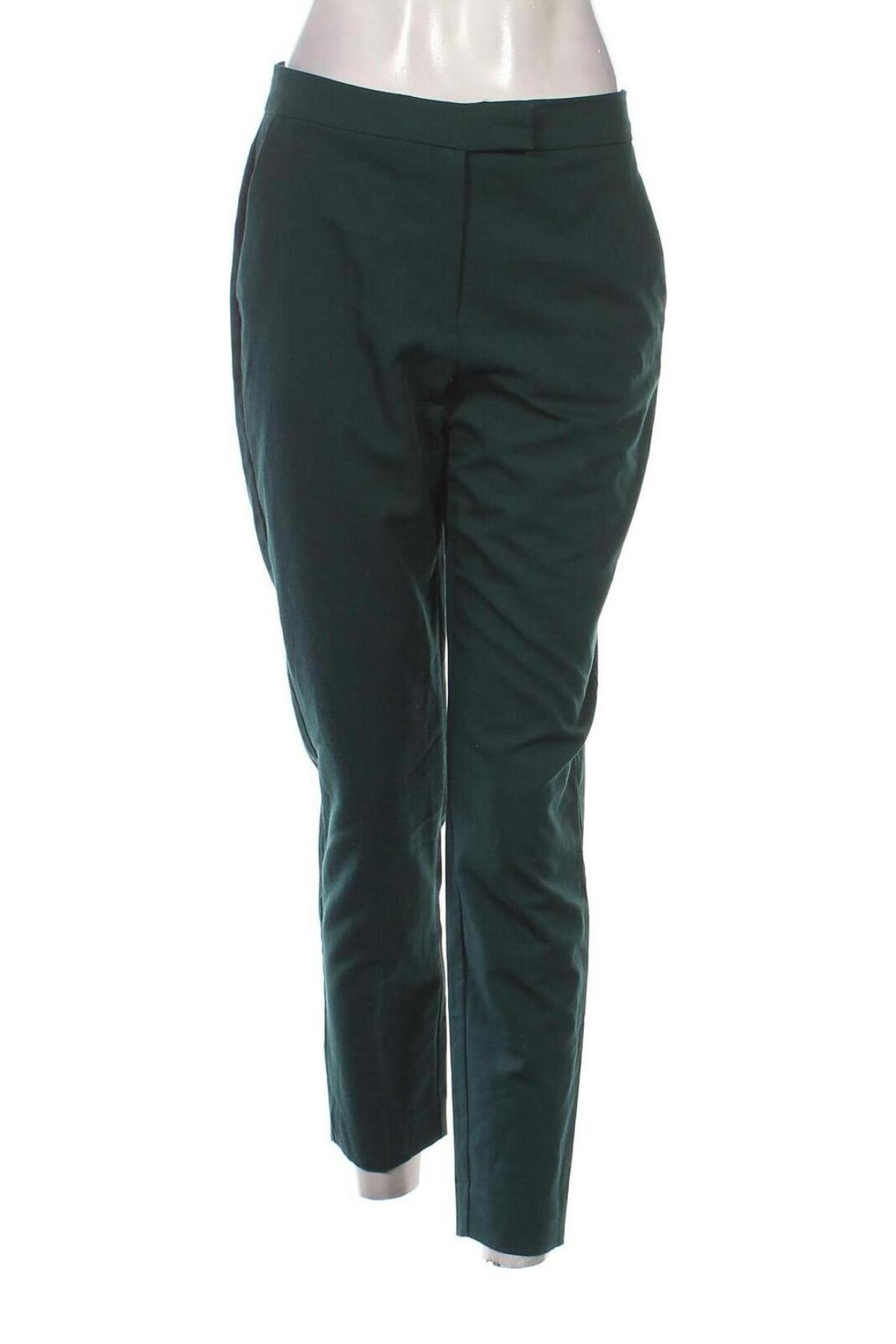 Pantaloni de femei Mango, Mărime S, Culoare Verde, Preț 232,65 Lei