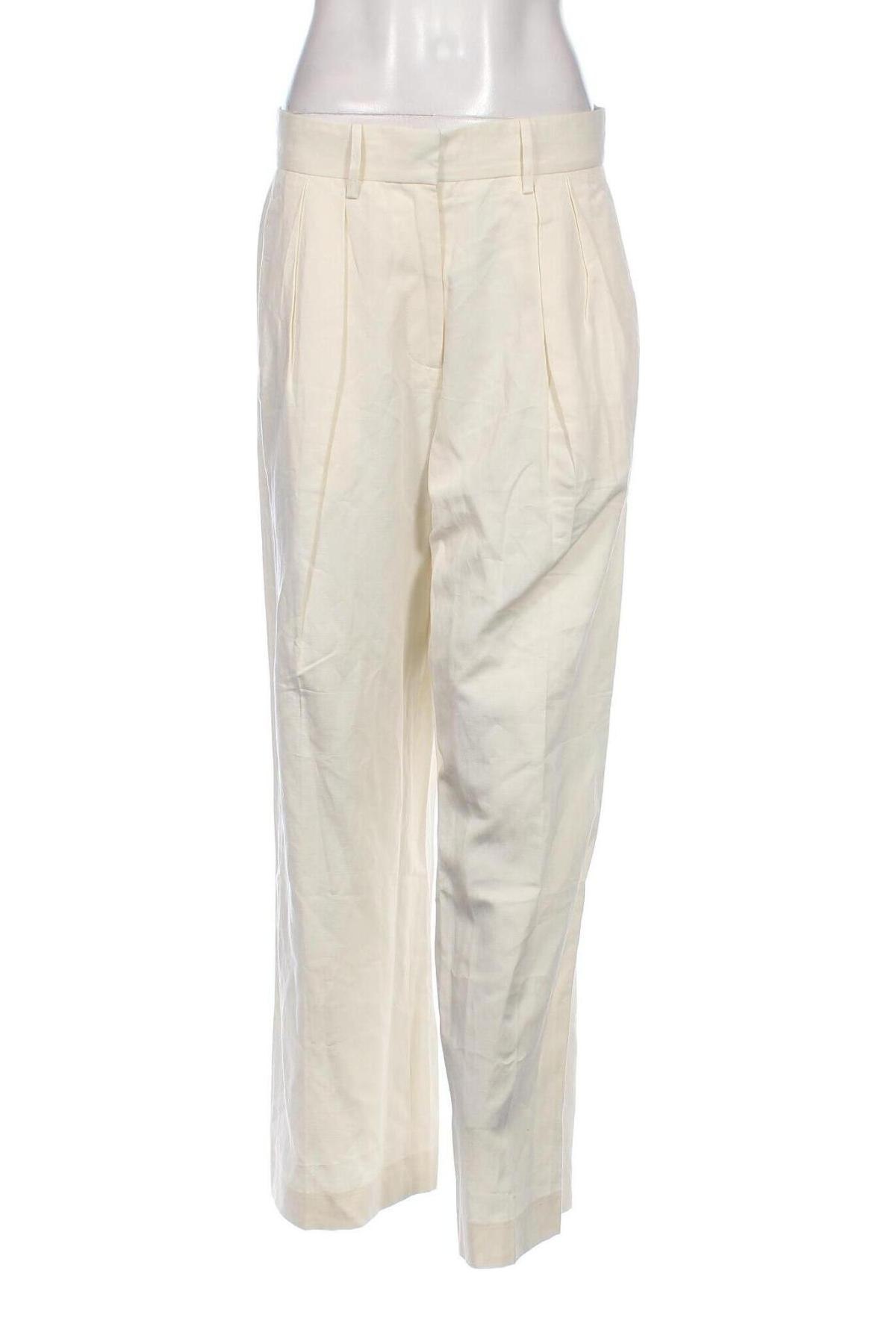 Дамски панталон Mango, Размер M, Цвят Екрю, Цена 34,65 лв.