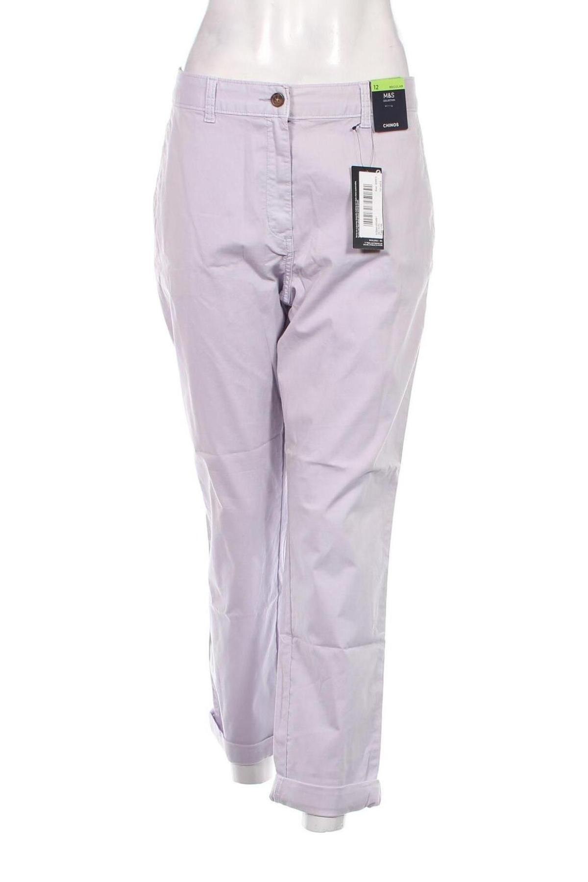 Damenhose Marks & Spencer, Größe M, Farbe Lila, Preis 15,98 €