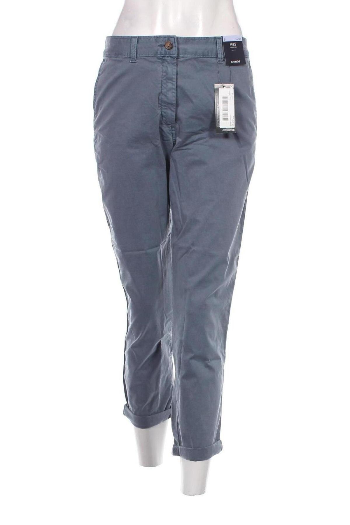 Γυναικείο παντελόνι Marks & Spencer, Μέγεθος S, Χρώμα Μπλέ, Τιμή 14,38 €