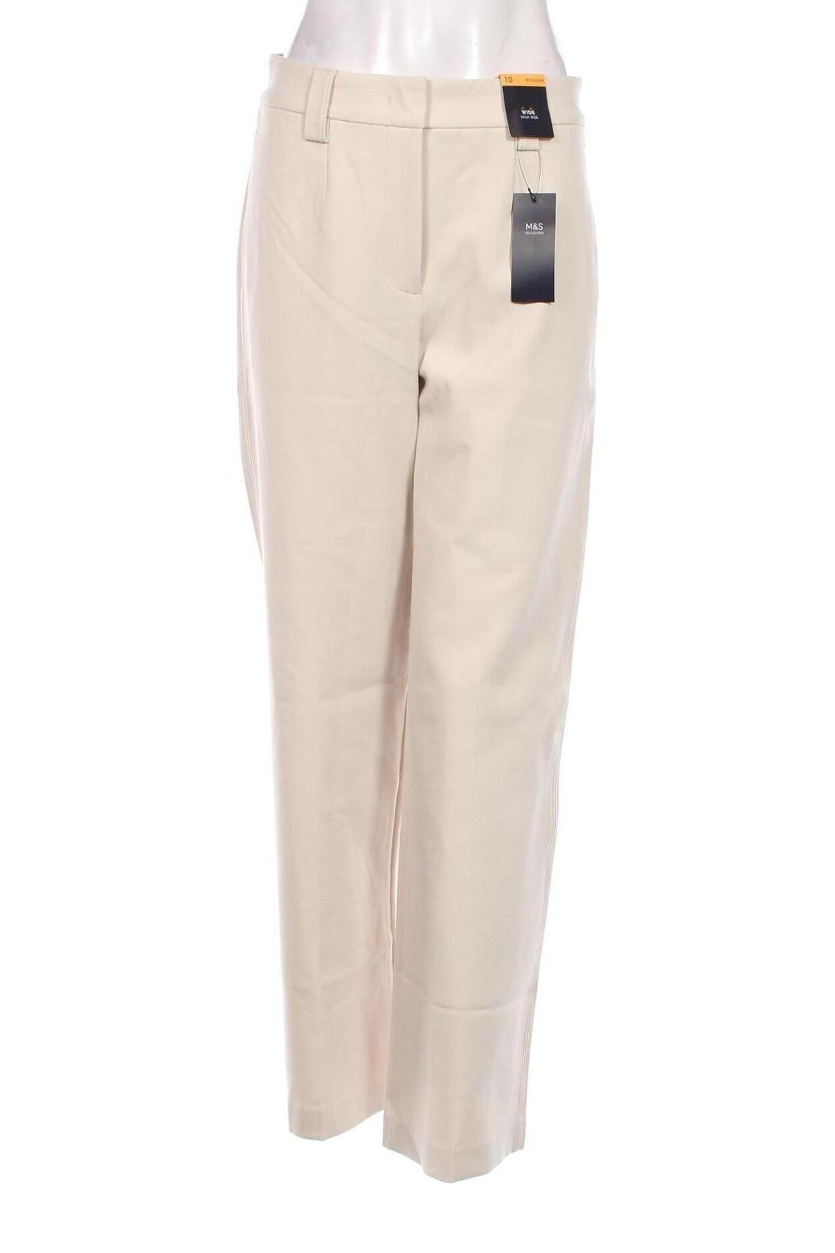 Pantaloni de femei Marks & Spencer, Mărime M, Culoare Bej, Preț 81,58 Lei