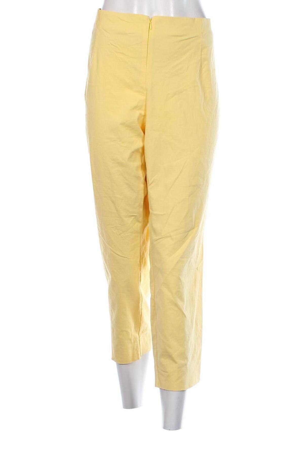 Pantaloni de femei Mona, Mărime XXL, Culoare Galben, Preț 74,18 Lei
