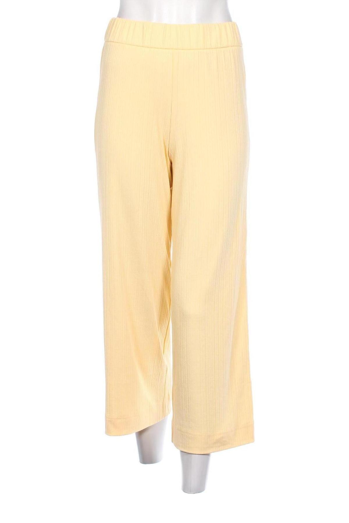 Pantaloni de femei Monki, Mărime XS, Culoare Galben, Preț 73,68 Lei