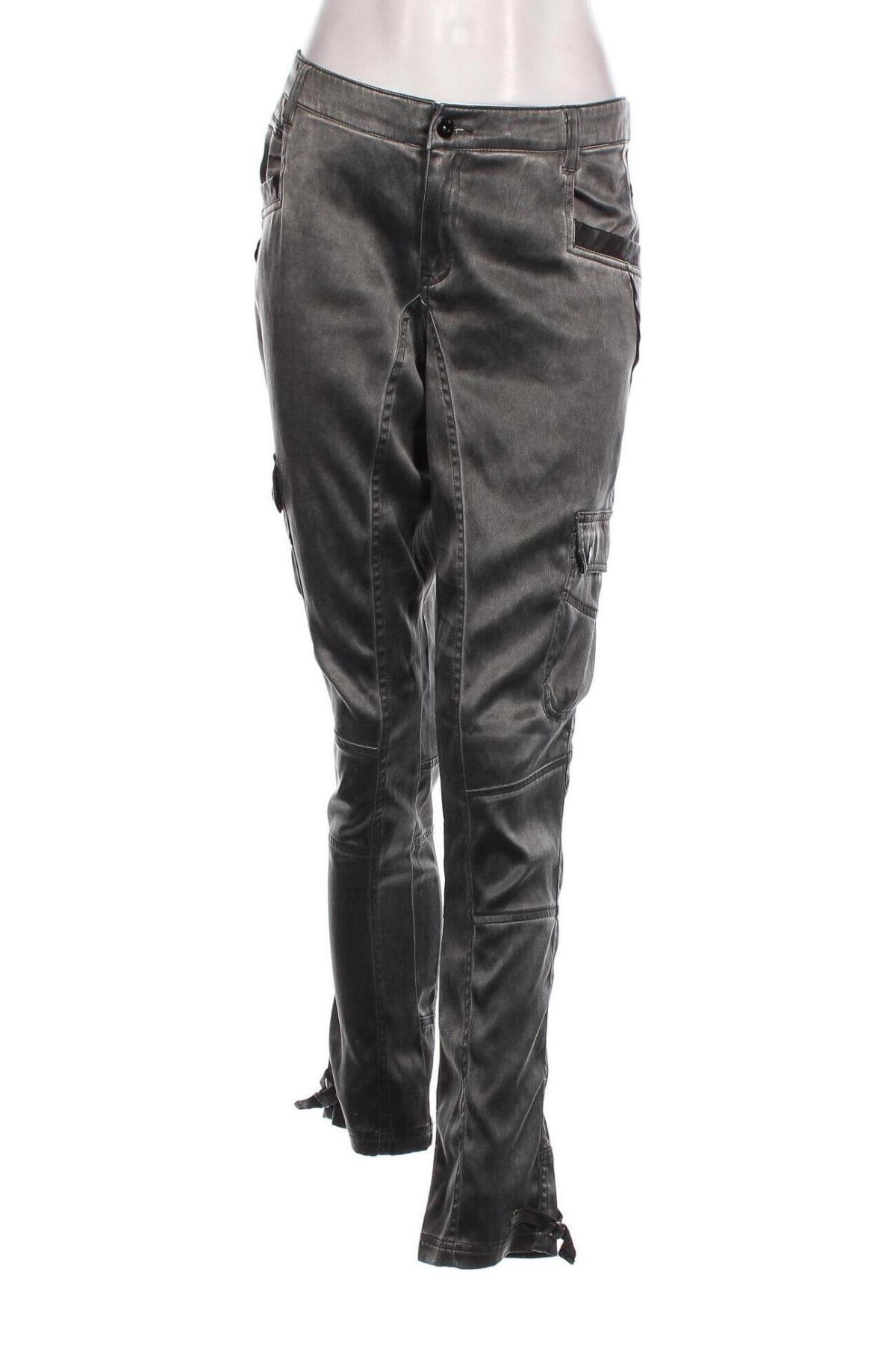Дамски панталон NU Denmark, Размер L, Цвят Сив, Цена 57,60 лв.