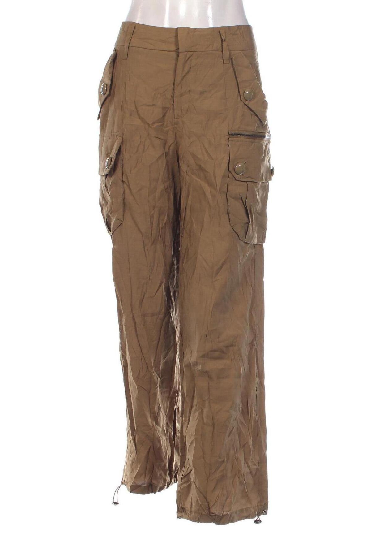 Дамски панталон ONLY, Размер M, Цвят Зелен, Цена 24,80 лв.