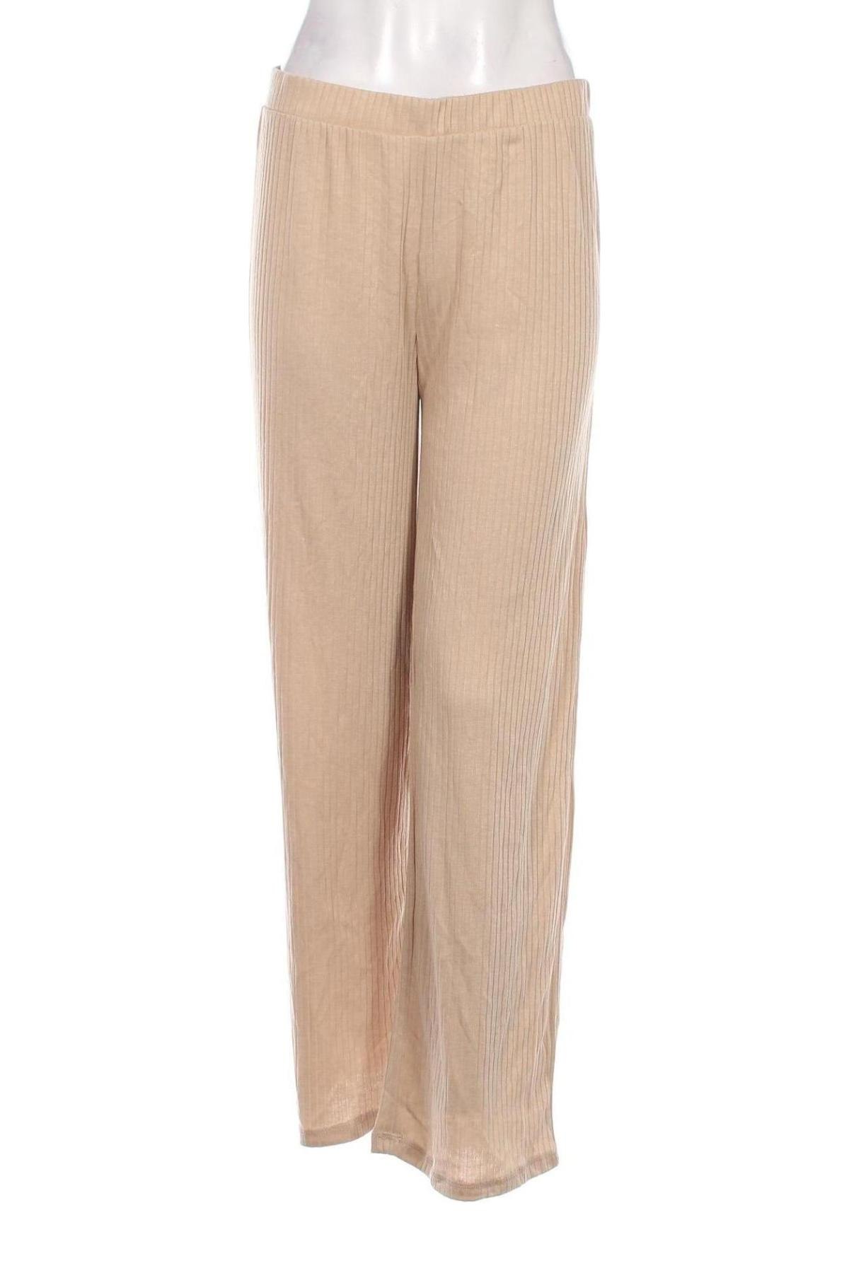 Pantaloni de femei Pieces, Mărime L, Culoare Bej, Preț 81,58 Lei