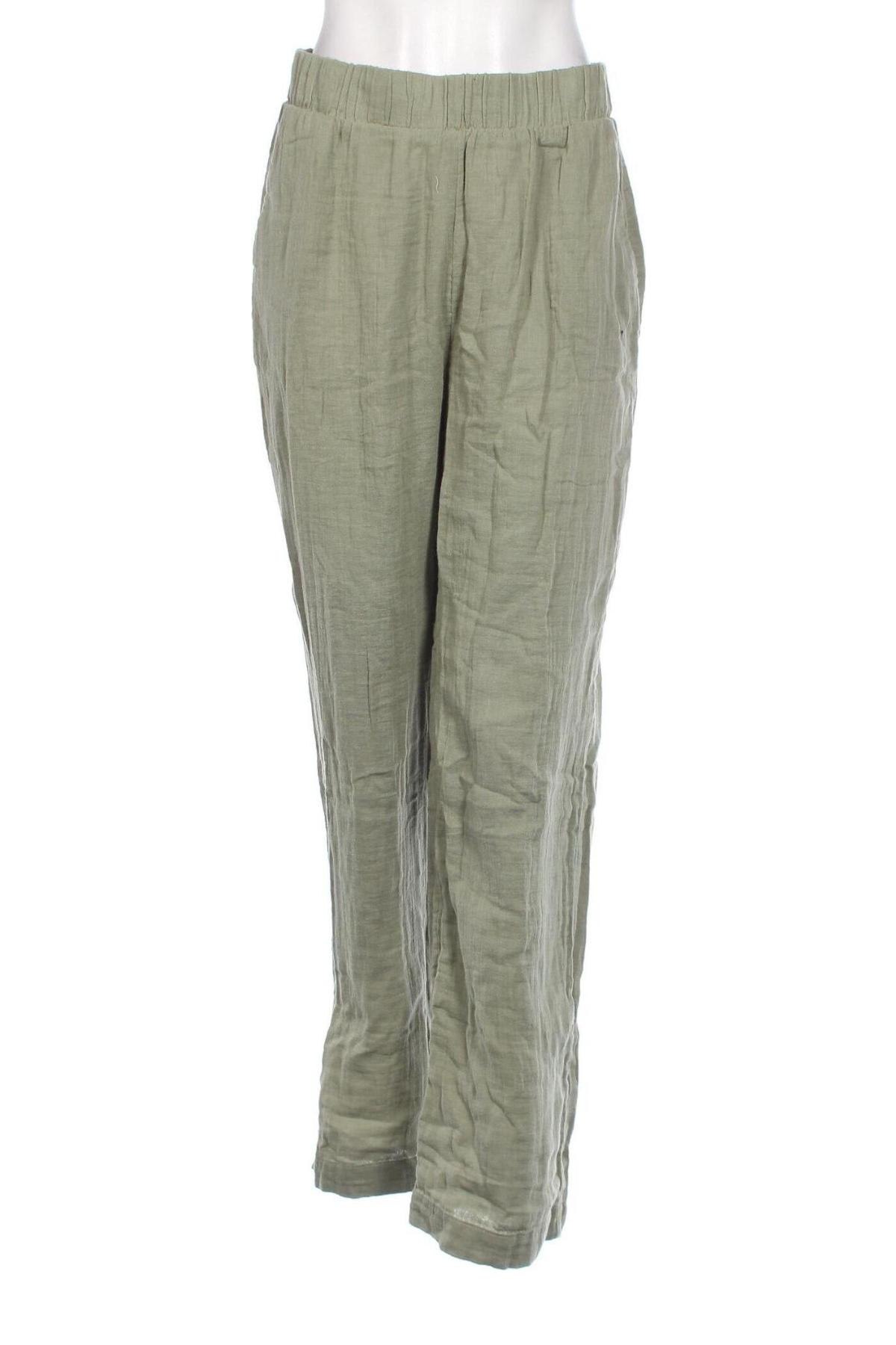 Pantaloni de femei Pieces, Mărime M, Culoare Verde, Preț 101,98 Lei