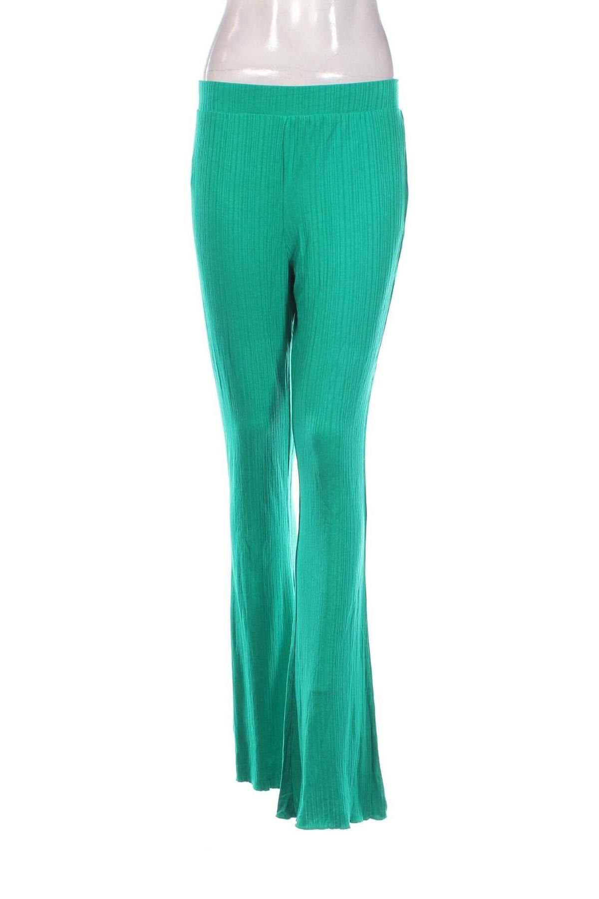 Γυναικείο παντελόνι Pieces, Μέγεθος M, Χρώμα Πράσινο, Τιμή 14,38 €