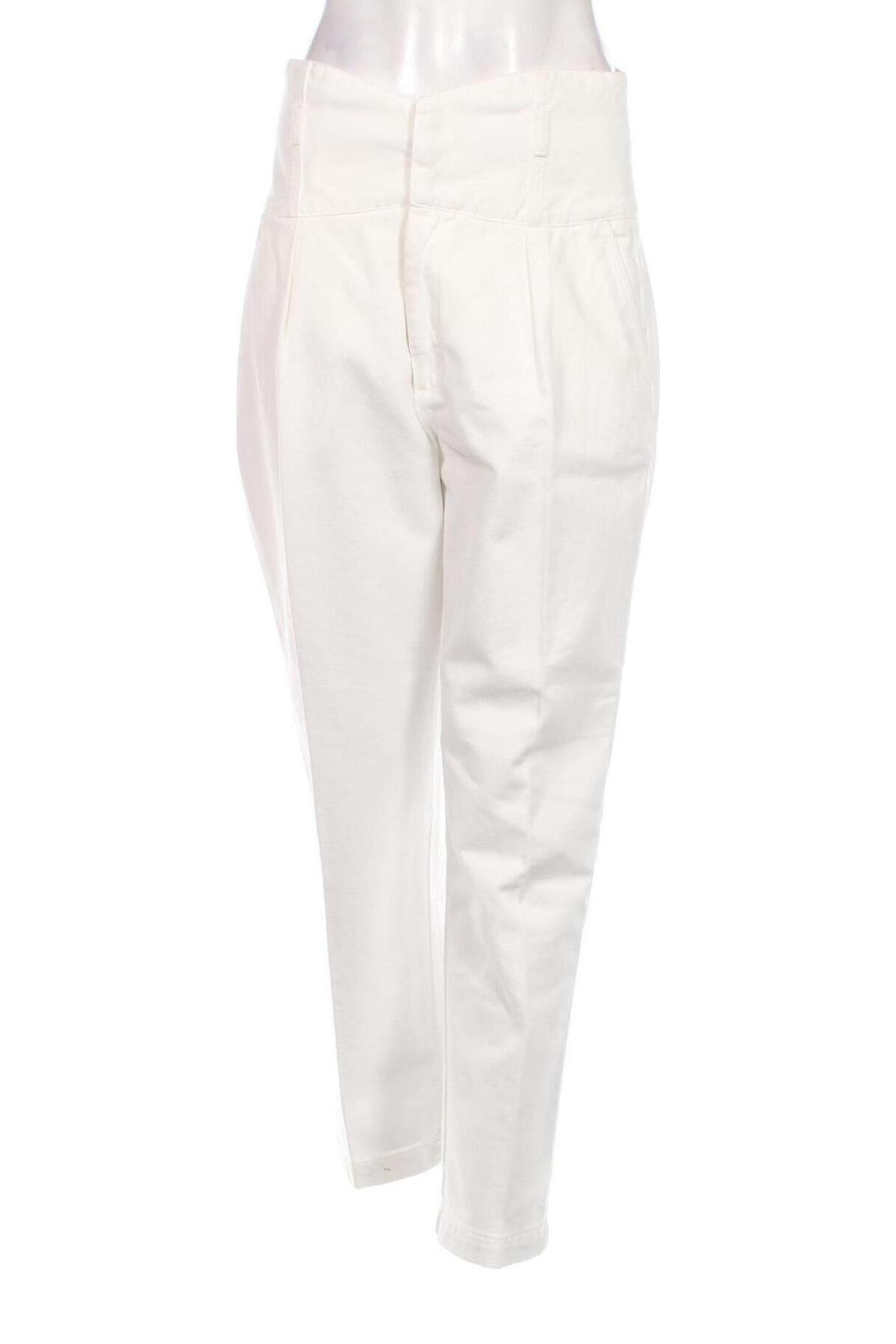 Pantaloni de femei Pinko, Mărime M, Culoare Alb, Preț 528,29 Lei