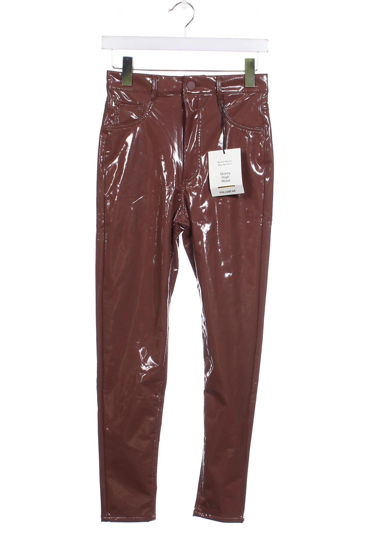 Dámské kalhoty  Pull&Bear, Velikost S, Barva Hnědá, Cena  507,00 Kč