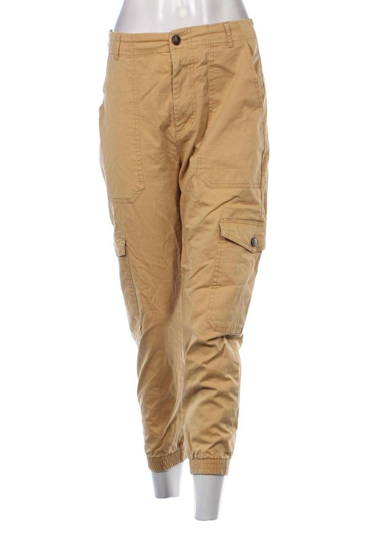 Дамски панталон Pull&Bear, Размер M, Цвят Бежов, Цена 13,05 лв.
