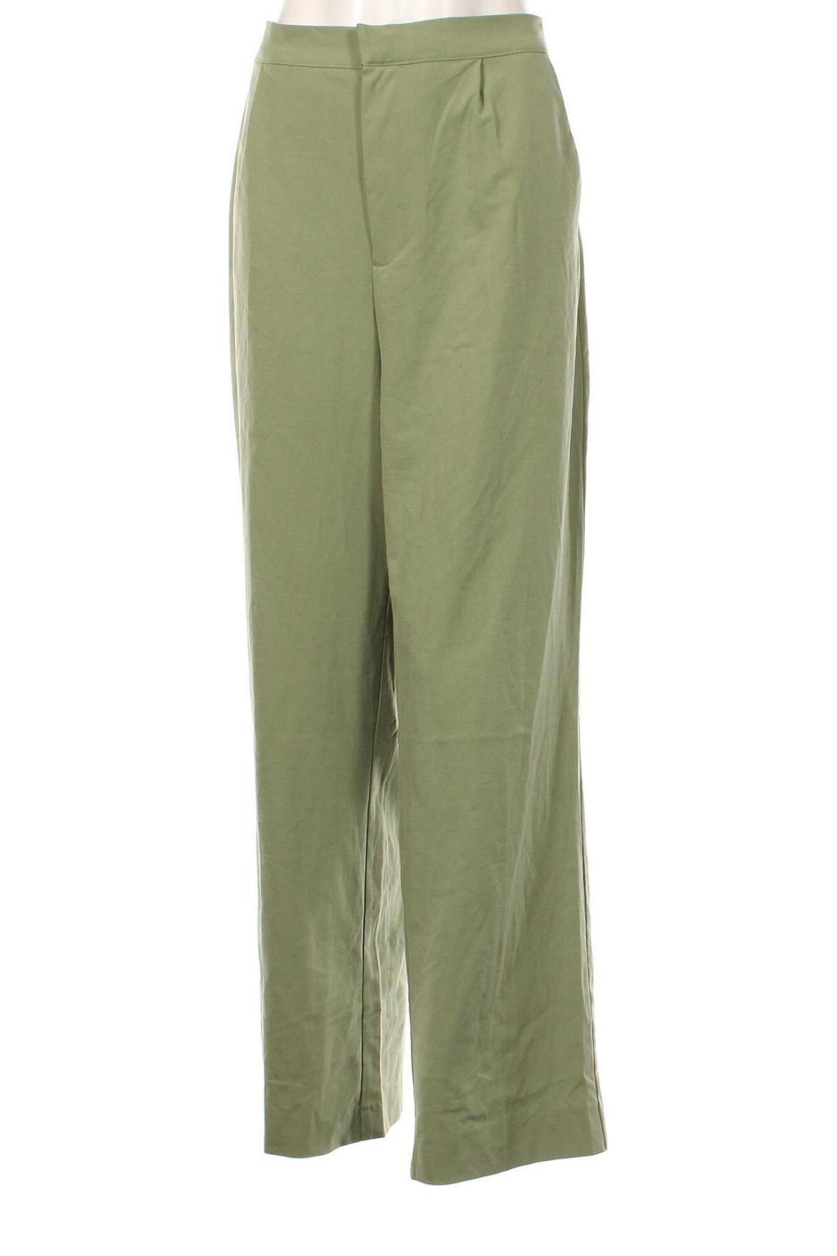 Pantaloni de femei Pull&Bear, Mărime XL, Culoare Verde, Preț 52,46 Lei