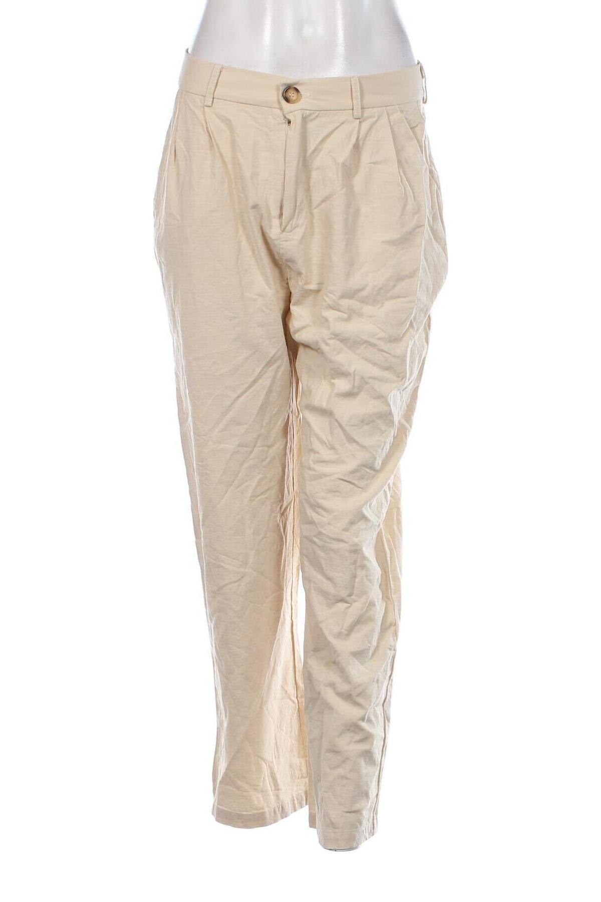 Дамски панталон SHEIN, Размер M, Цвят Бежов, Цена 11,60 лв.