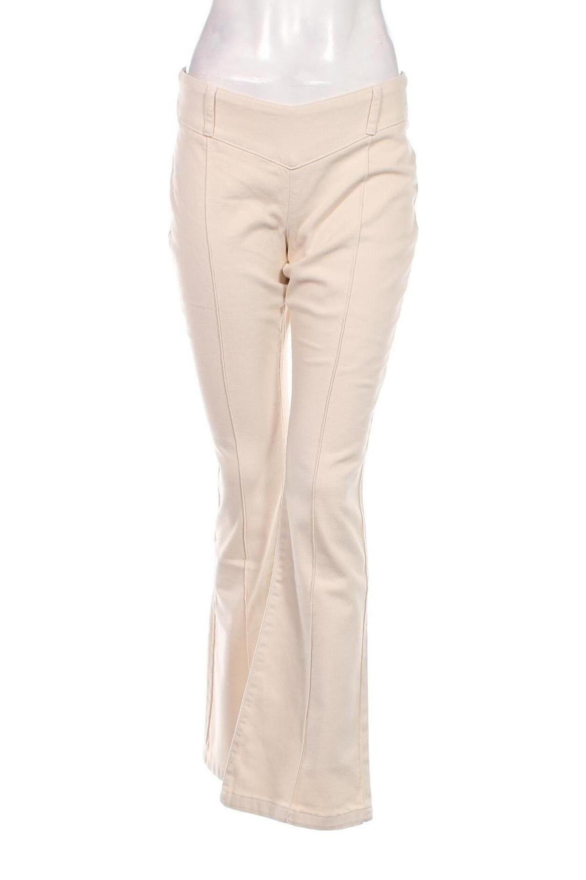 Pantaloni de femei SHYX, Mărime M, Culoare Ecru, Preț 152,96 Lei