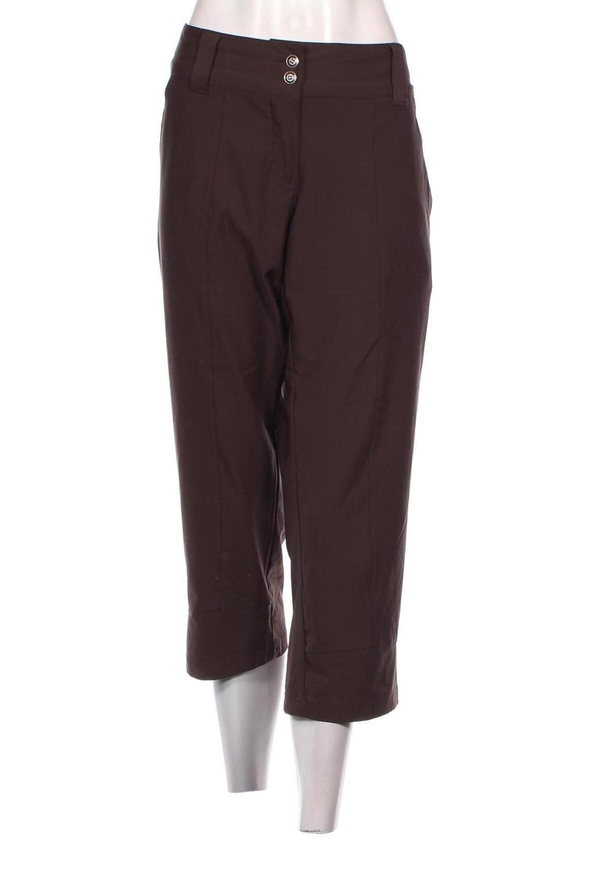 Pantaloni de femei Shamp, Mărime L, Culoare Maro, Preț 57,73 Lei