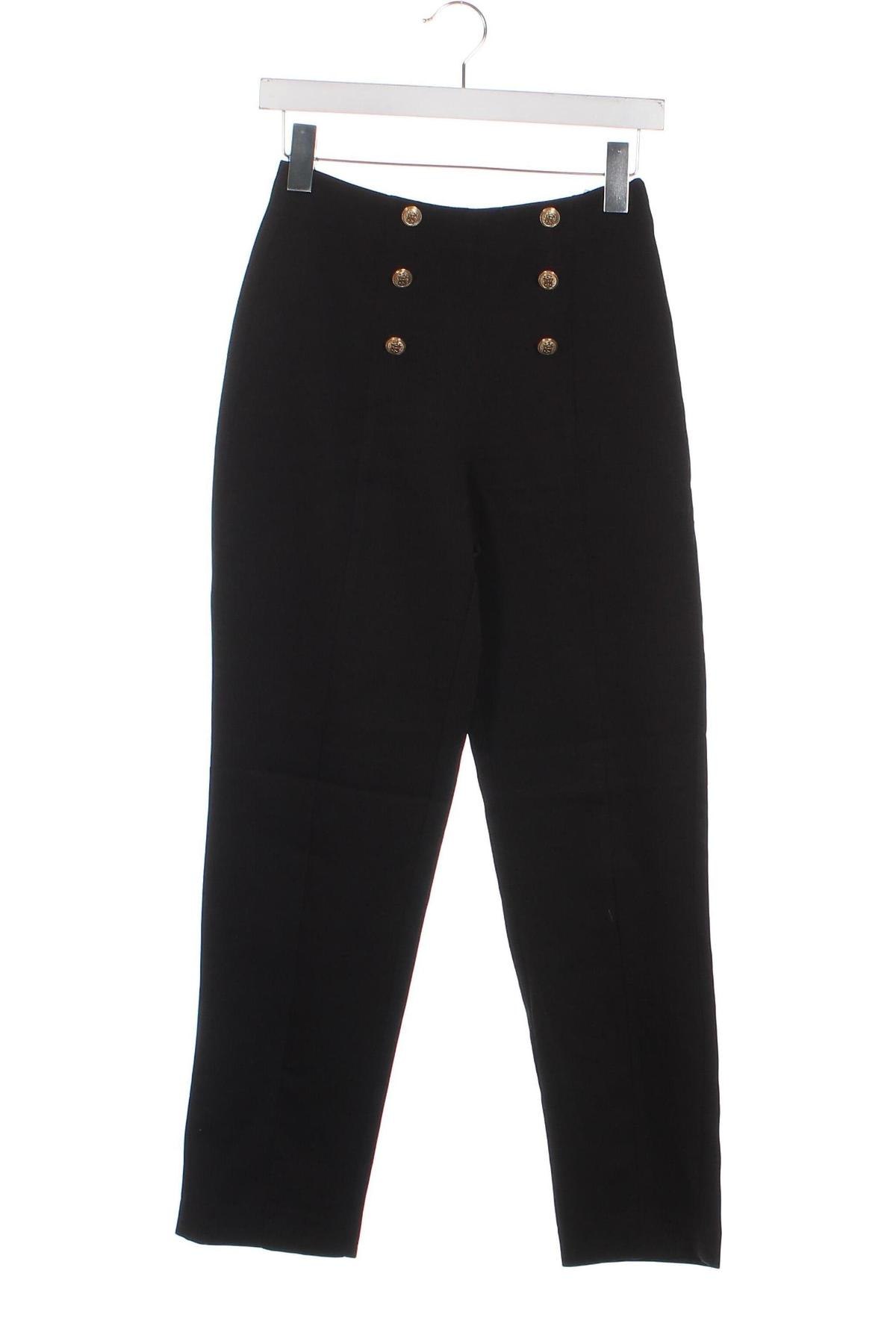 Дамски панталон Sinsay, Размер XS, Цвят Черен, Цена 16,54 лв.