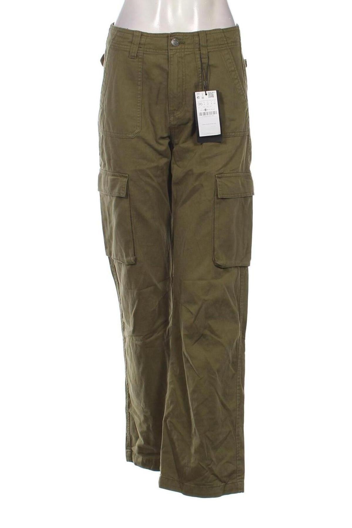 Damenhose Stradivarius, Größe S, Farbe Grün, Preis € 16,01