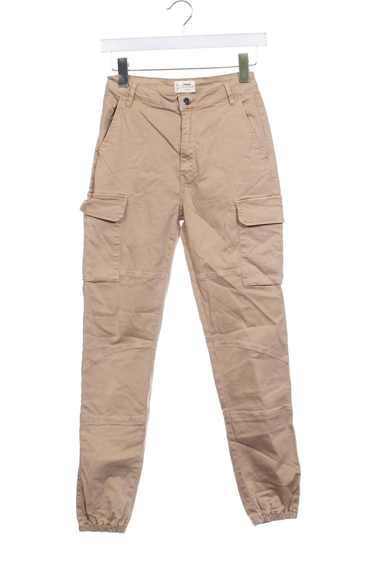 Дамски панталон Tally Weijl, Размер XS, Цвят Бежов, Цена 13,05 лв.