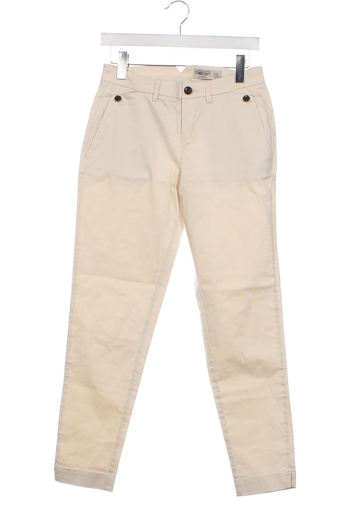 Pantaloni de femei Timeout, Mărime XS, Culoare Bej, Preț 68,25 Lei