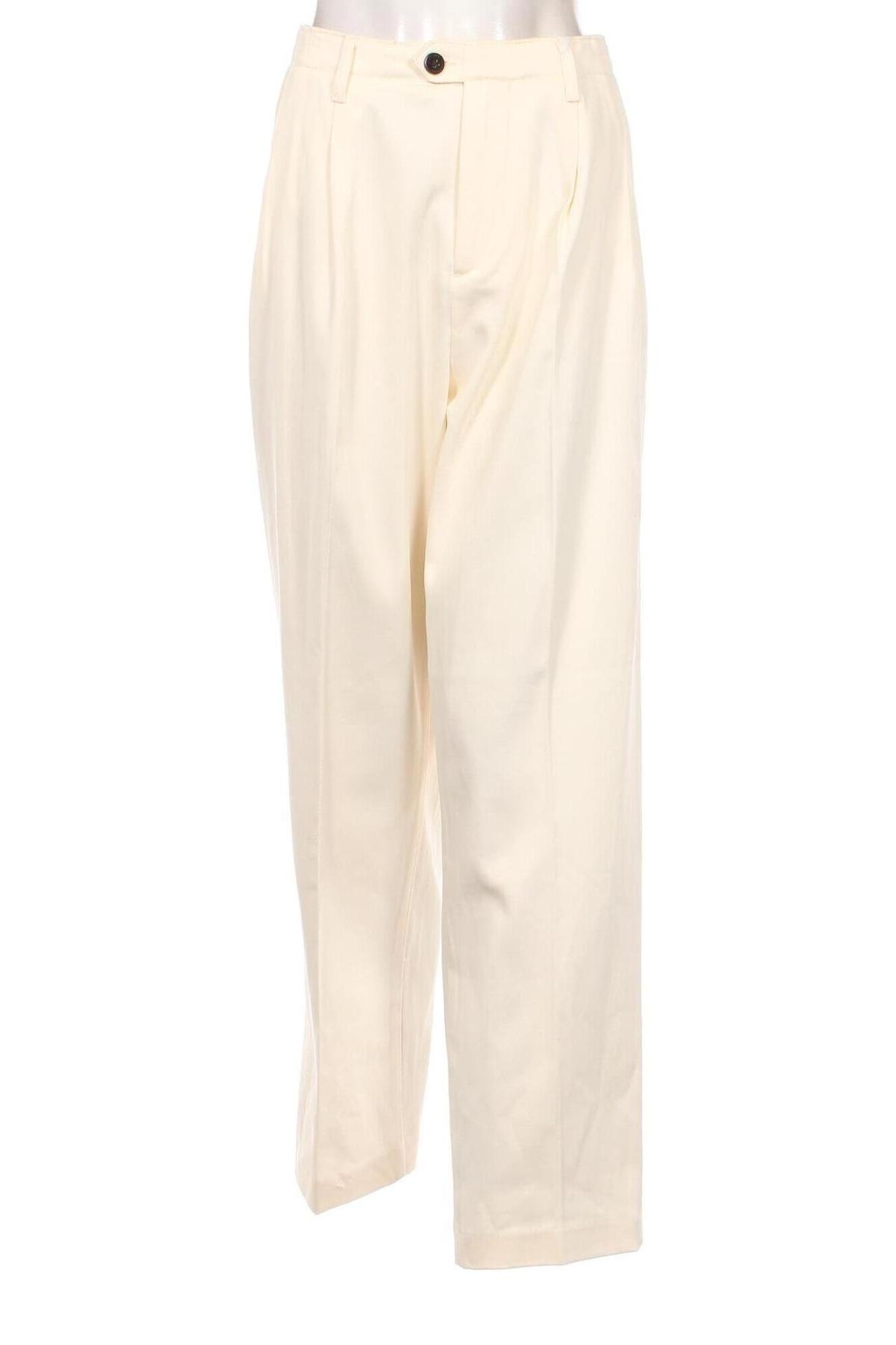 Pantaloni de femei Tommy Hilfiger, Mărime M, Culoare Ecru, Preț 367,27 Lei
