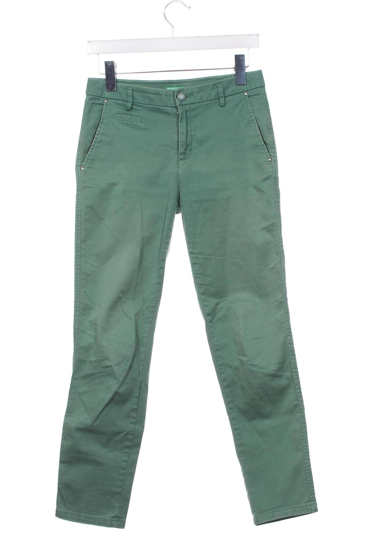 Pantaloni de femei United Colors Of Benetton, Mărime XS, Culoare Verde, Preț 67,98 Lei