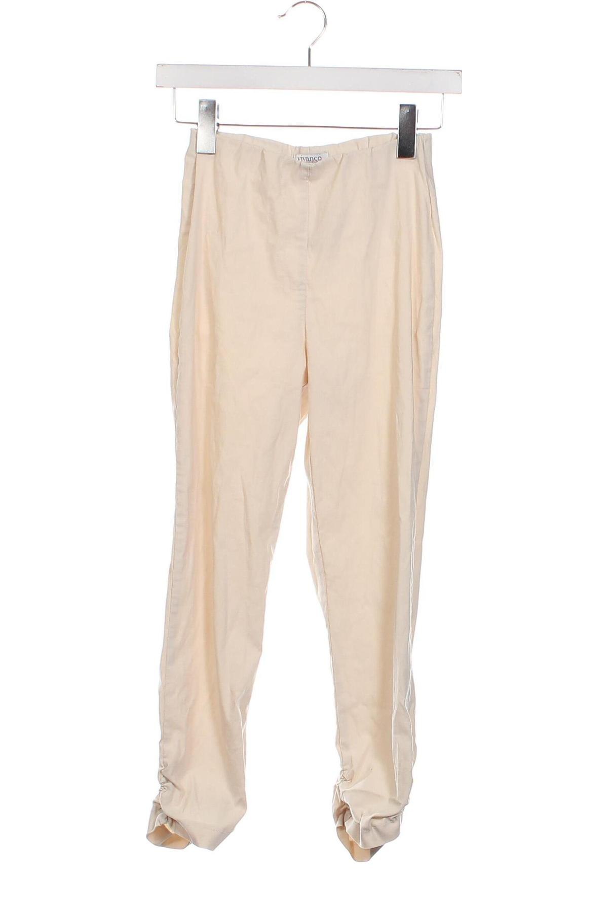 Pantaloni de femei Vivance, Mărime XS, Culoare Bej, Preț 44,39 Lei
