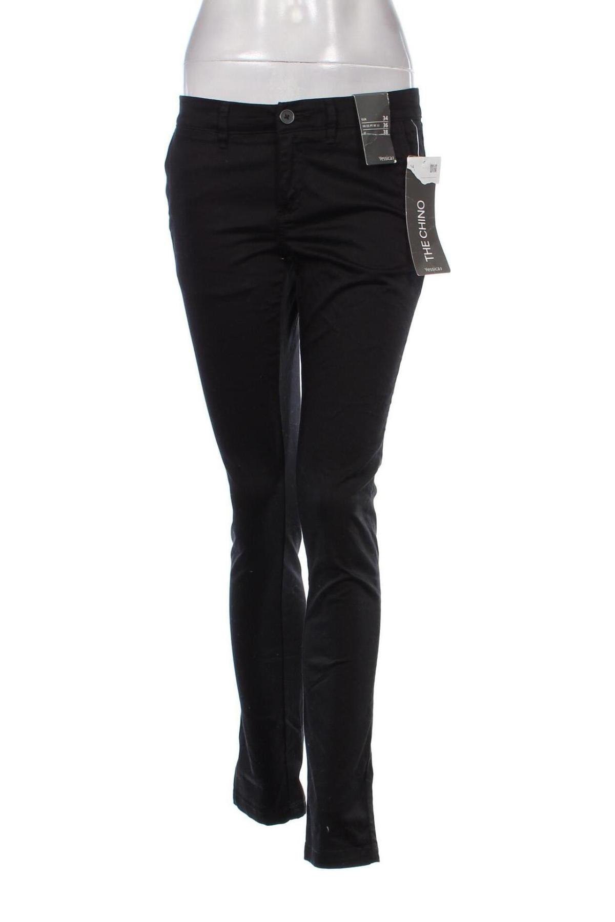 Дамски панталон Yessica, Размер S, Цвят Черен, Цена 20,70 лв.