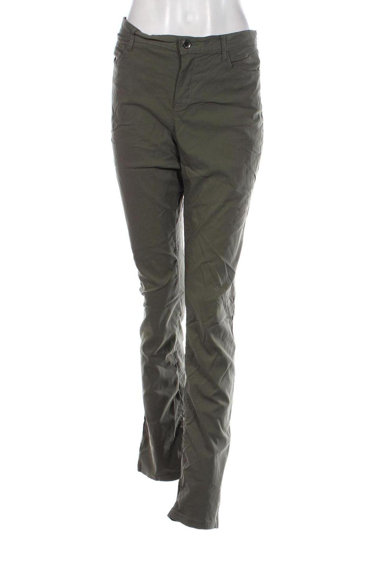 Pantaloni de femei Yessica, Mărime L, Culoare Verde, Preț 42,93 Lei