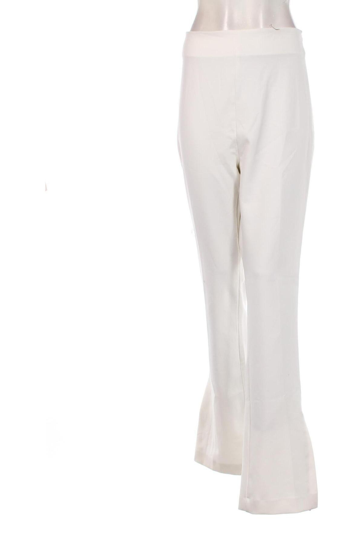 Дамски панталон Zara, Размер XL, Цвят Екрю, Цена 27,90 лв.