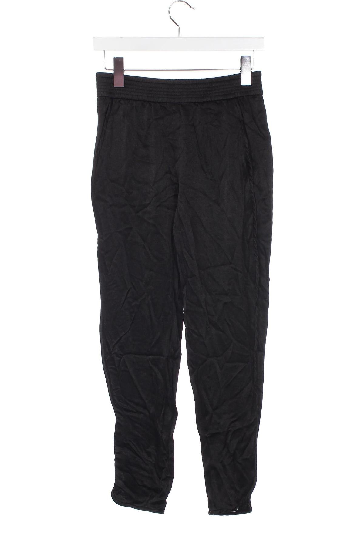 Дамски панталон Zara, Размер XS, Цвят Черен, Цена 10,80 лв.