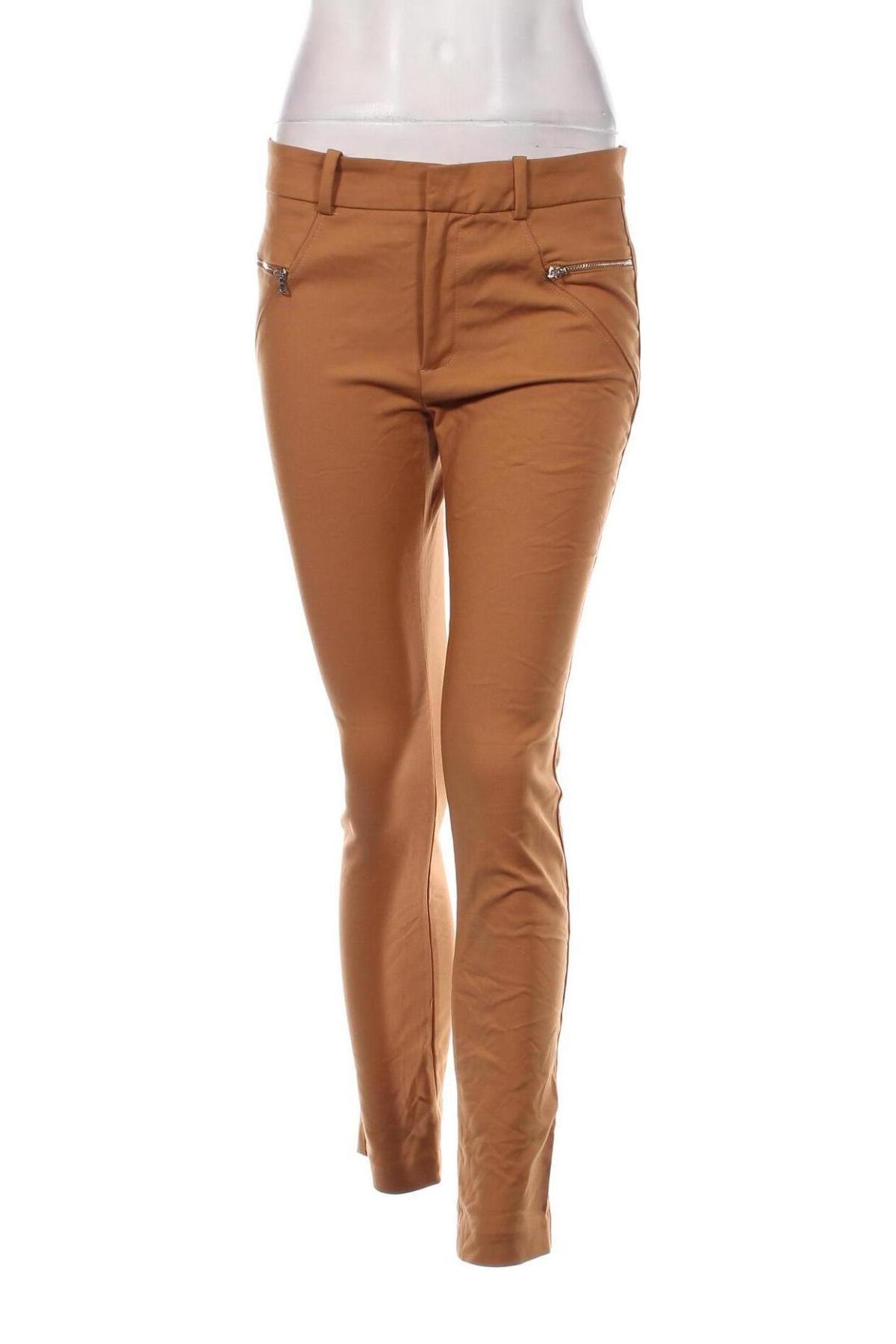 Дамски панталон Zara, Размер M, Цвят Бежов, Цена 9,72 лв.