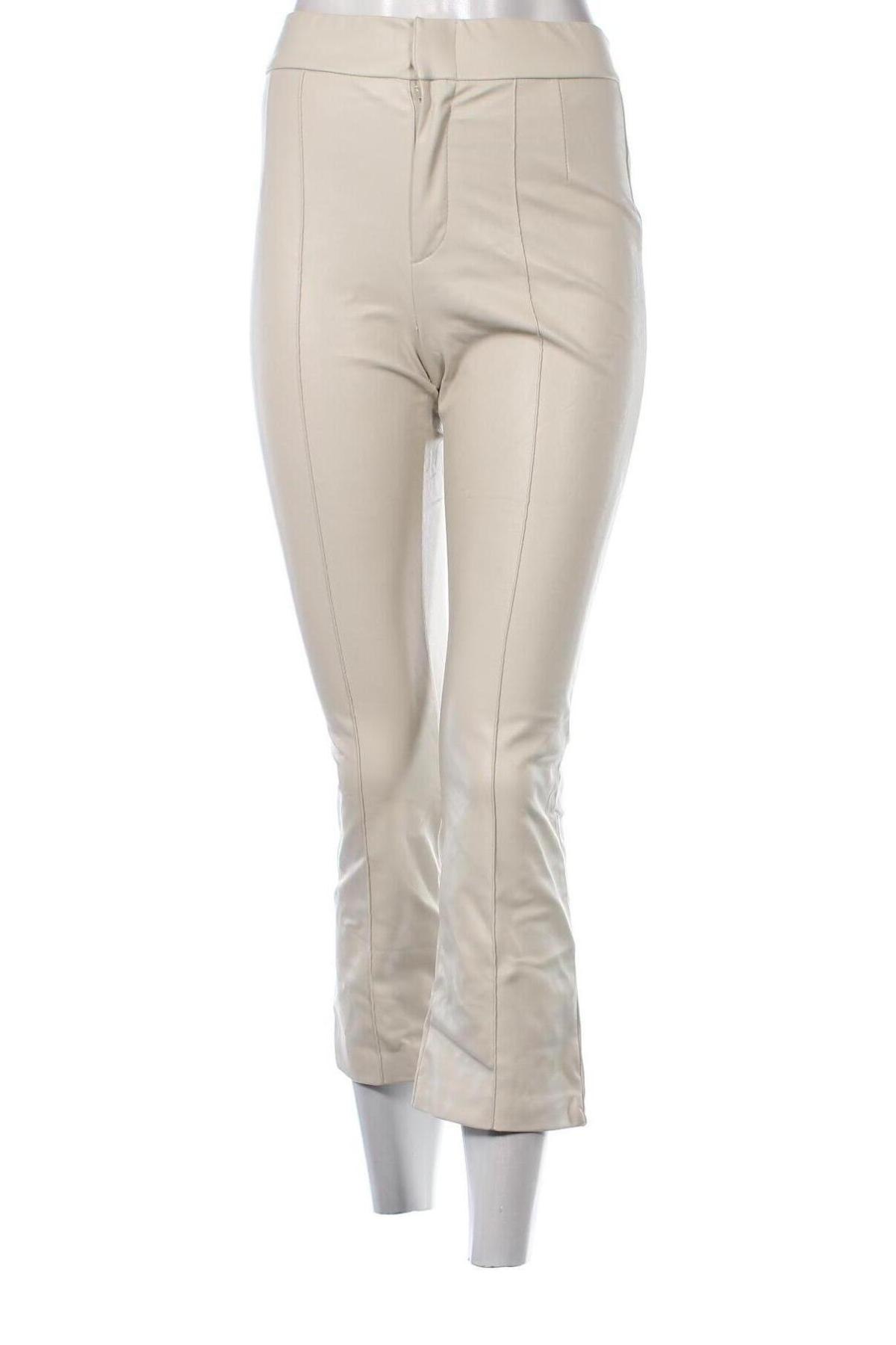 Дамски панталон Zara, Размер S, Цвят Екрю, Цена 9,72 лв.
