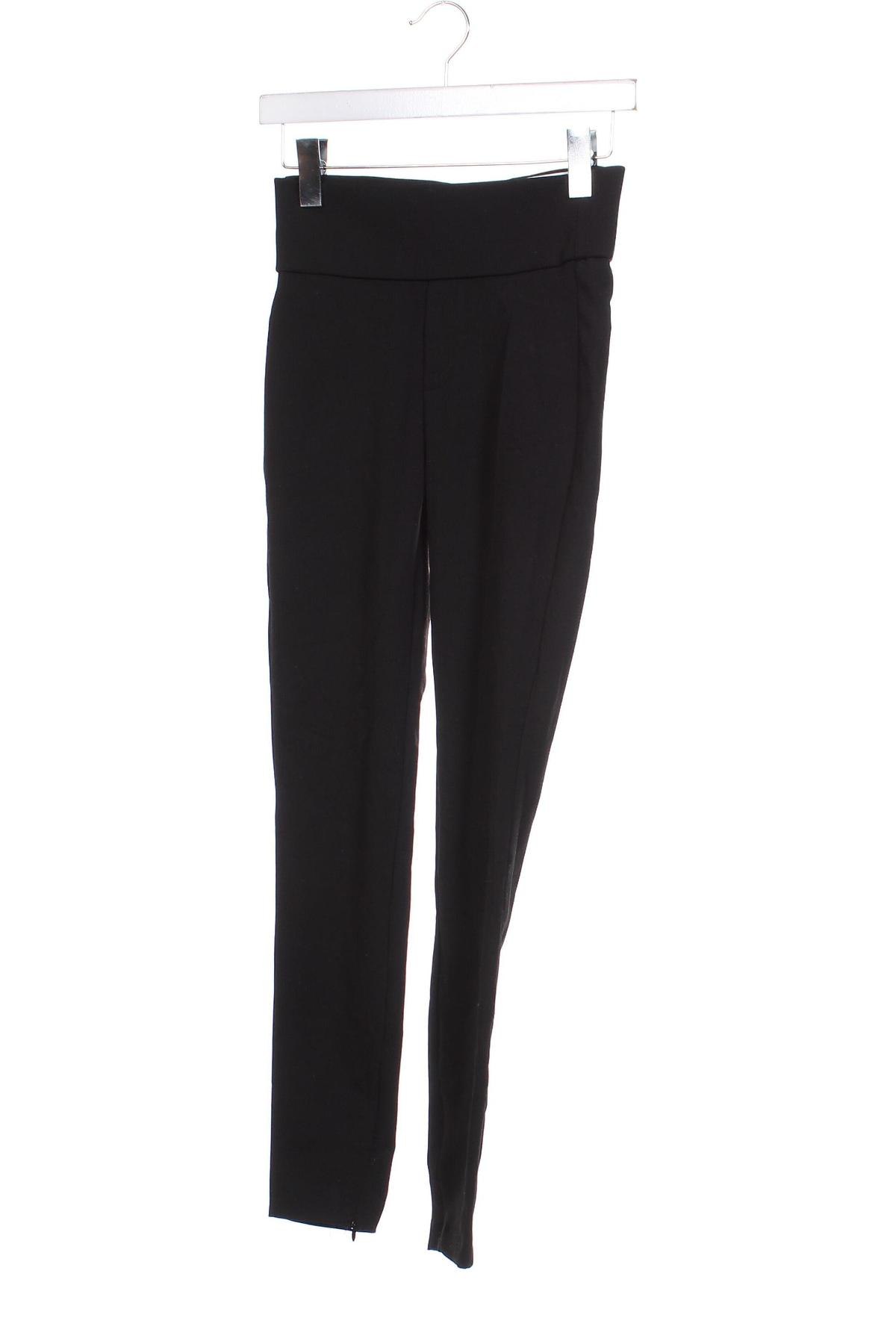 Дамски панталон Zara, Размер XS, Цвят Черен, Цена 27,90 лв.
