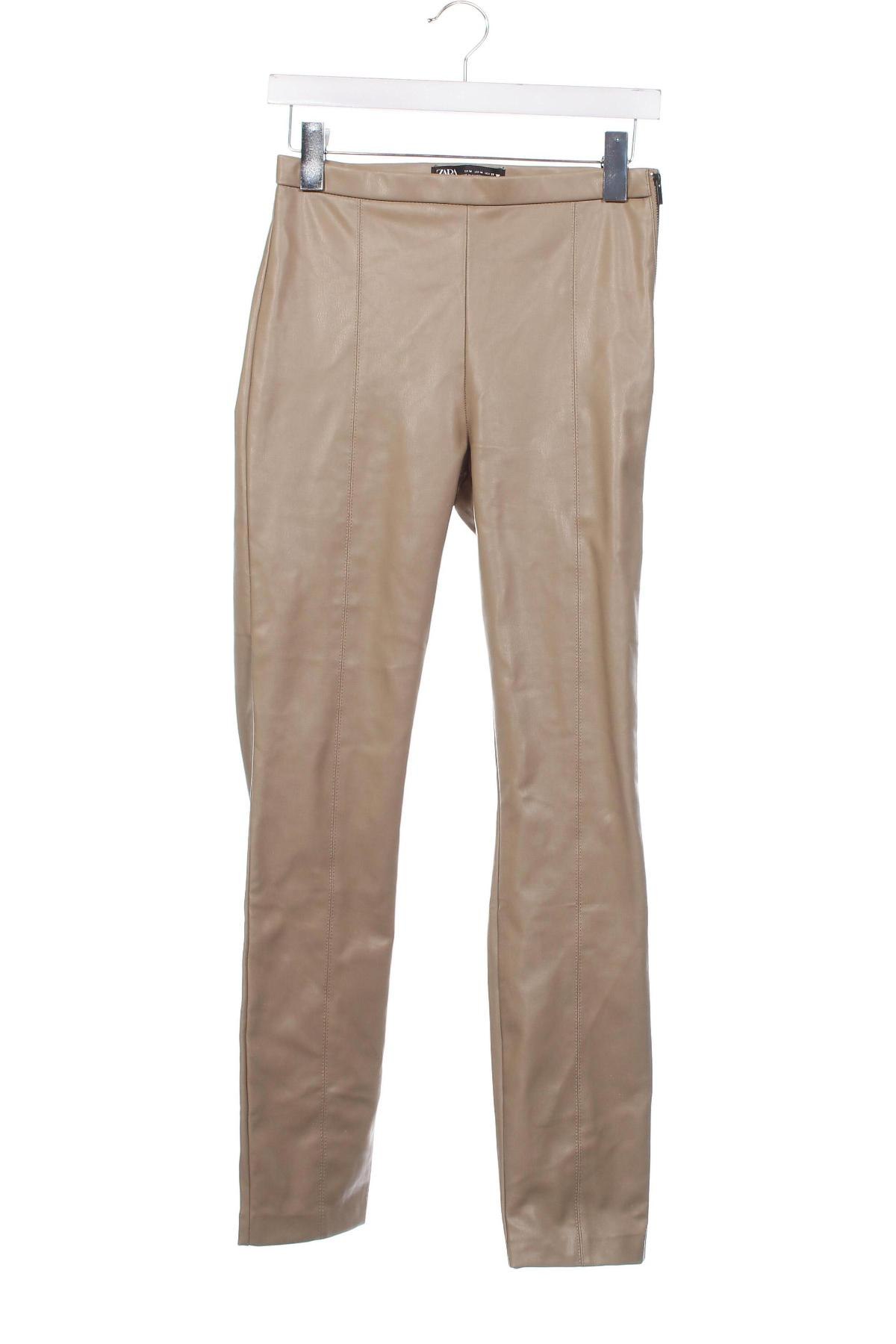Pantaloni de femei Zara, Mărime M, Culoare Bej, Preț 39,26 Lei