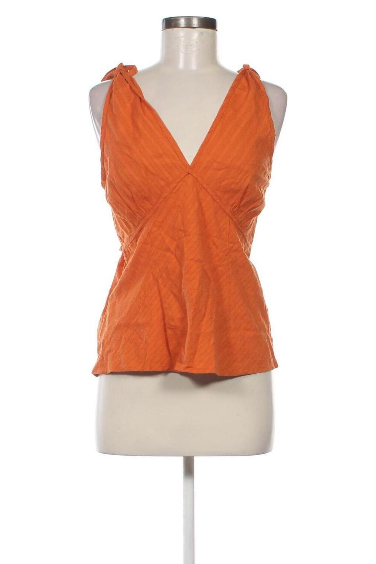 Γυναικείο αμάνικο μπλουζάκι, Μέγεθος L, Χρώμα Πορτοκαλί, Τιμή 3,77 €