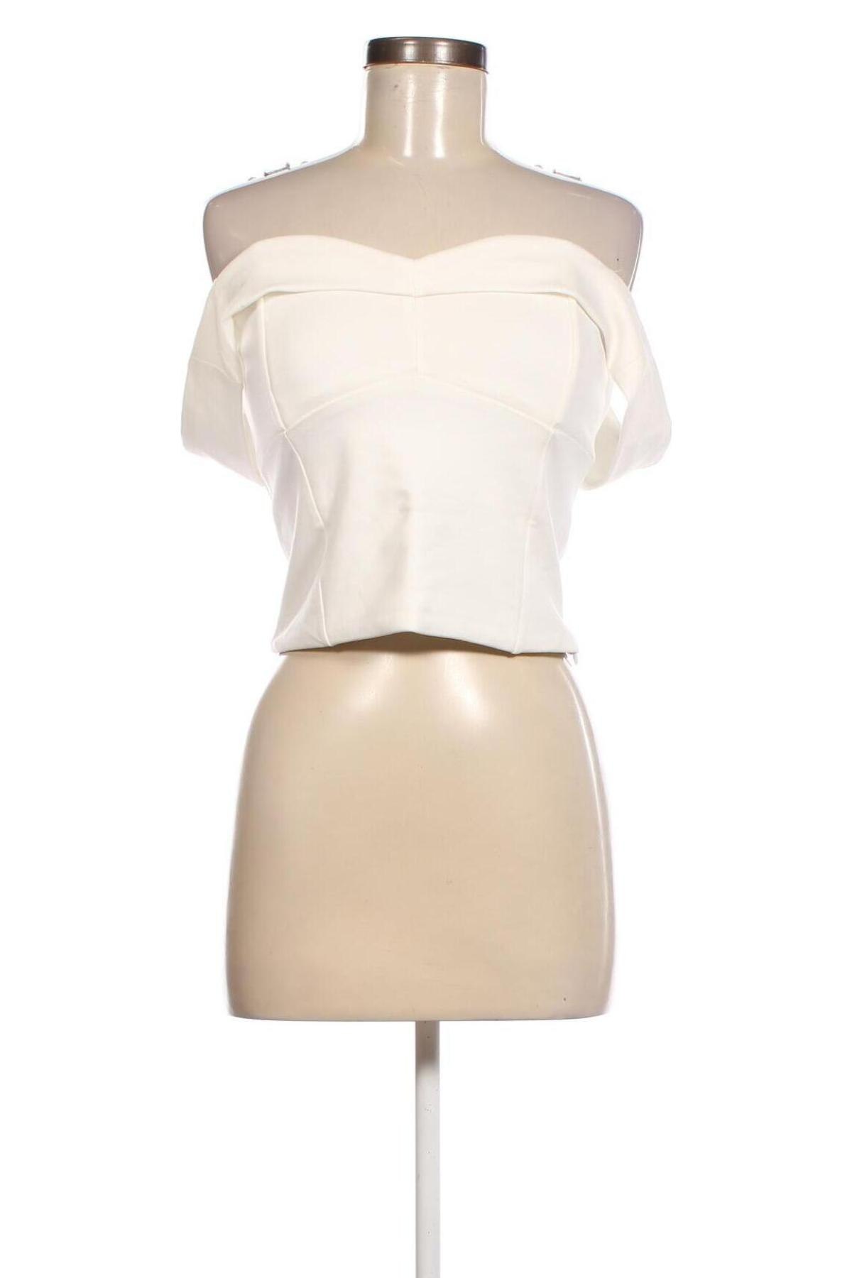 Γυναικείο αμάνικο μπλουζάκι ABOUT YOU X MILLANE, Μέγεθος M, Χρώμα Λευκό, Τιμή 31,96 €
