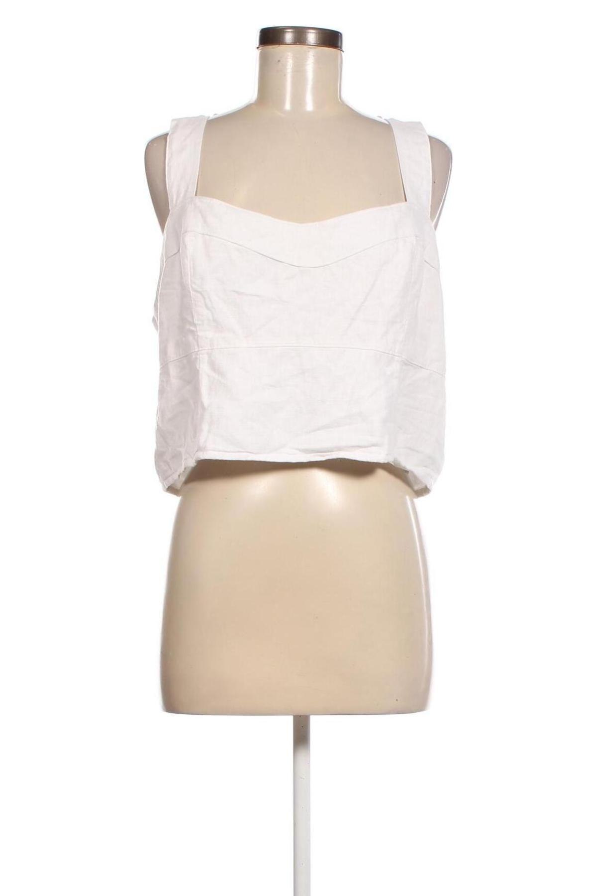 Damska koszulka na ramiączkach Abercrombie & Fitch, Rozmiar XL, Kolor Biały, Cena 99,16 zł