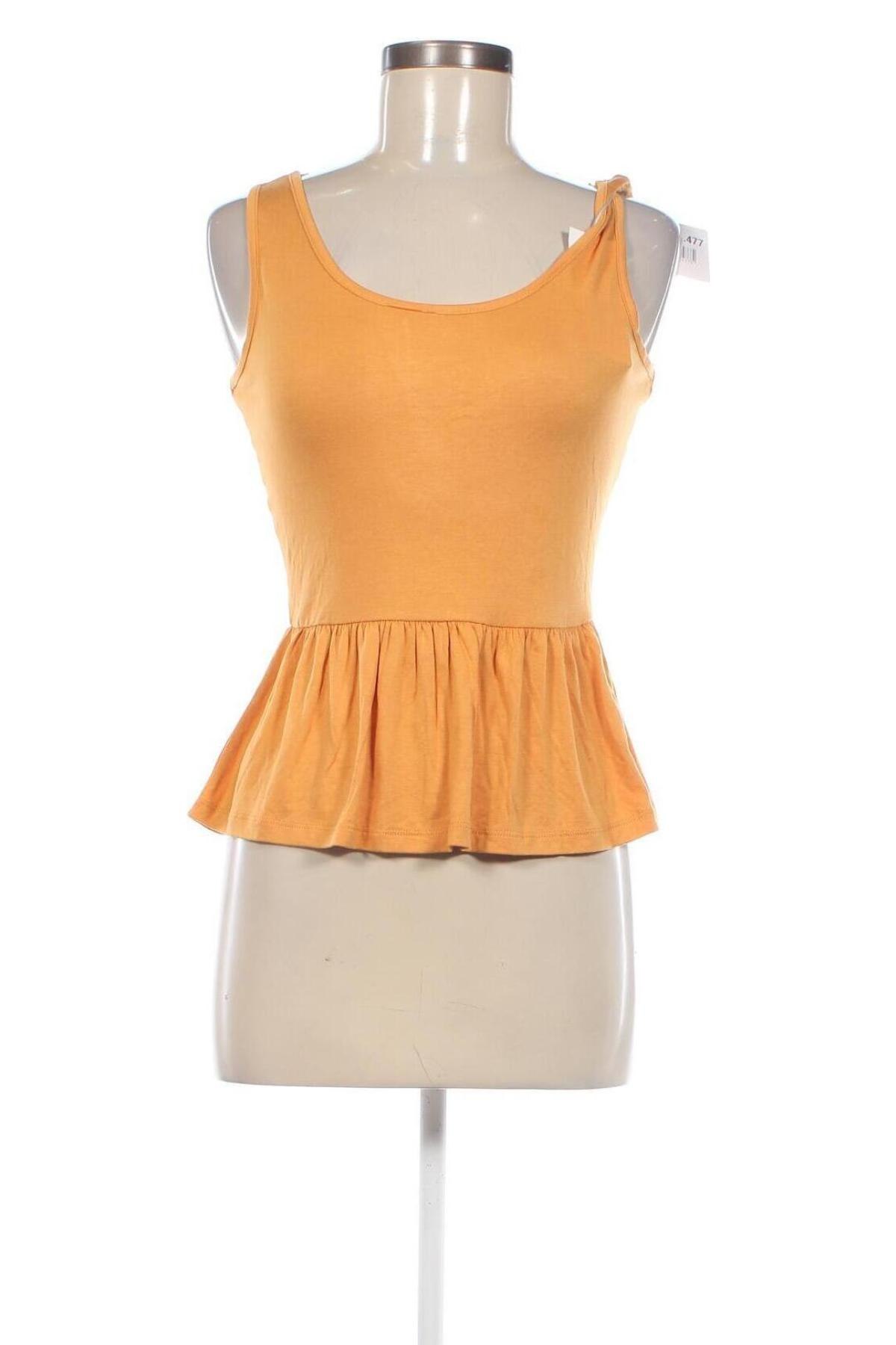 Γυναικείο αμάνικο μπλουζάκι About You, Μέγεθος S, Χρώμα Πορτοκαλί, Τιμή 6,39 €