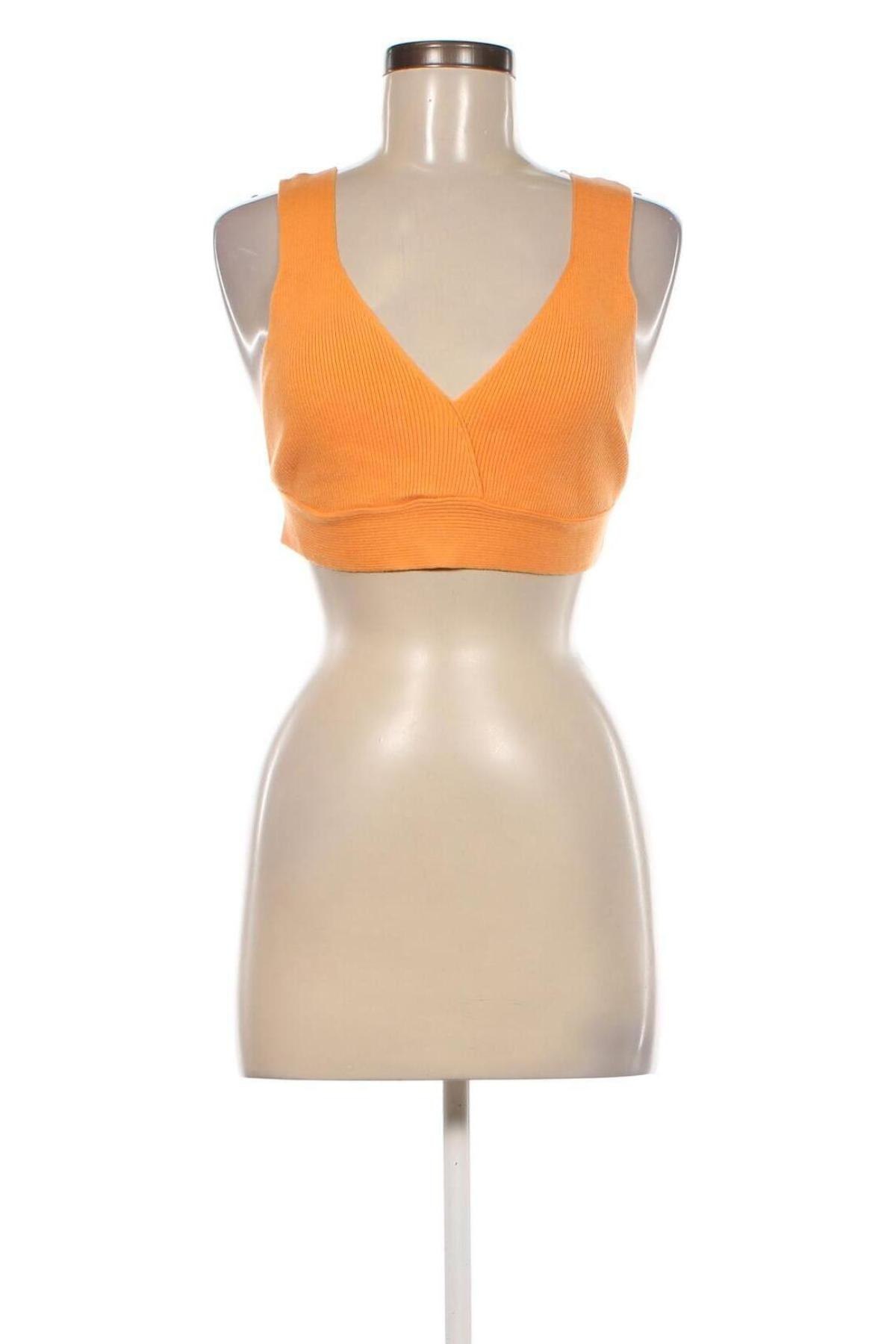 Γυναικείο αμάνικο μπλουζάκι About You, Μέγεθος L, Χρώμα Πορτοκαλί, Τιμή 8,79 €